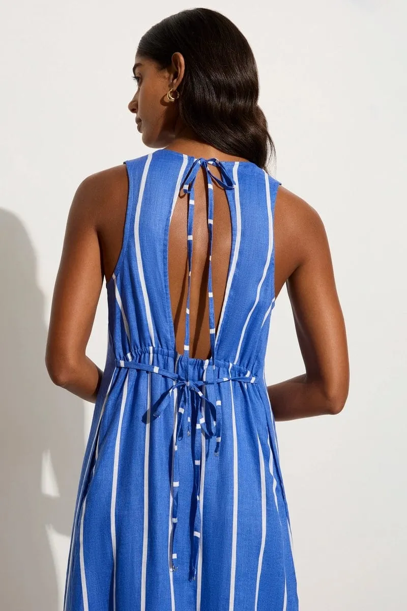 Sommar Maxi Dress San Vito Stripe Blue - Final Sale sold by Faithfull the Brand product image thumbnail 2