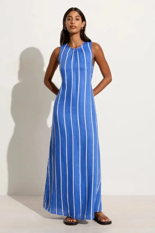 Sommar Maxi Dress San Vito Stripe Blue - Final Sale sold by Faithfull the Brand