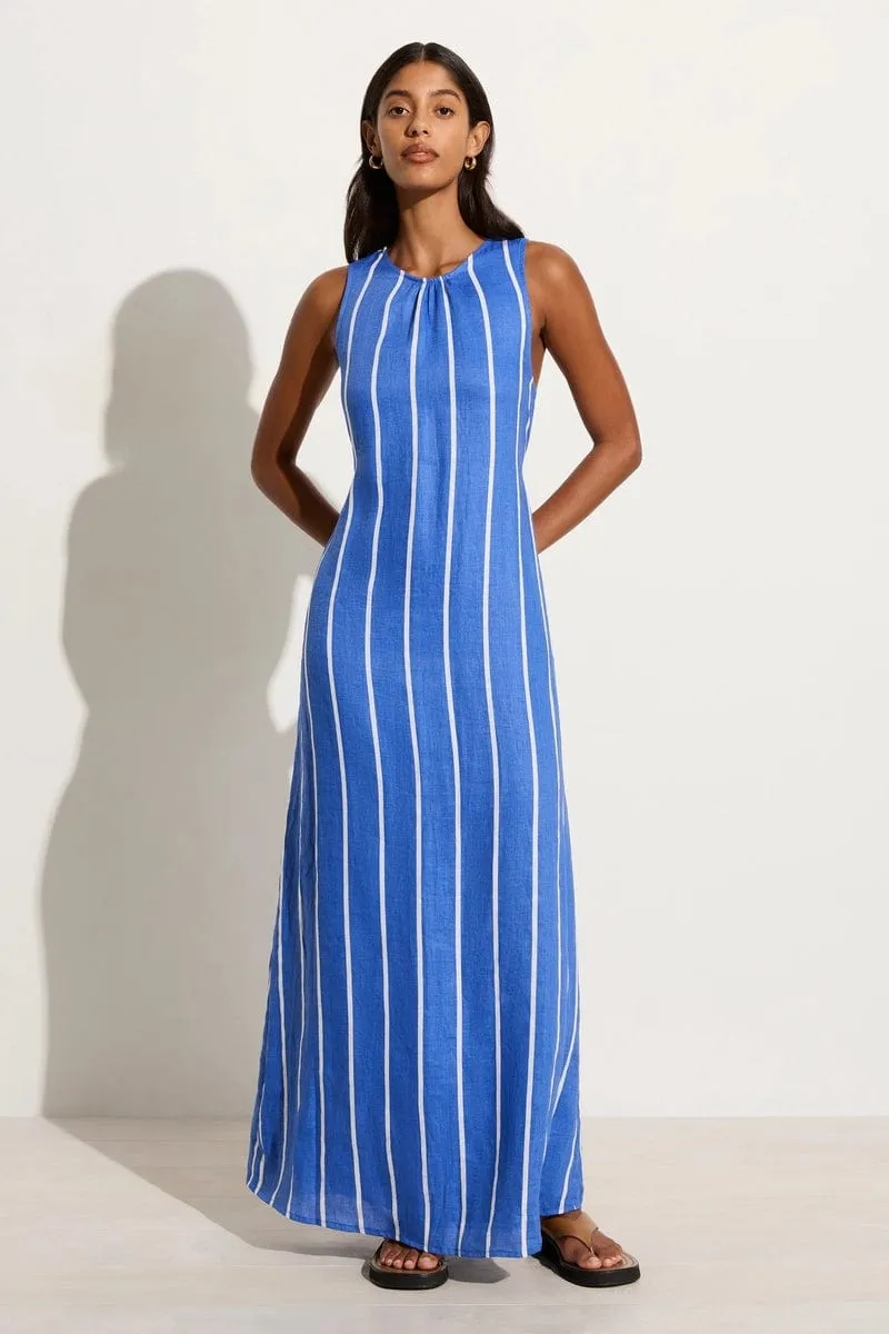 Sommar Maxi Dress San Vito Stripe Blue - Final Sale sold by Faithfull the Brand