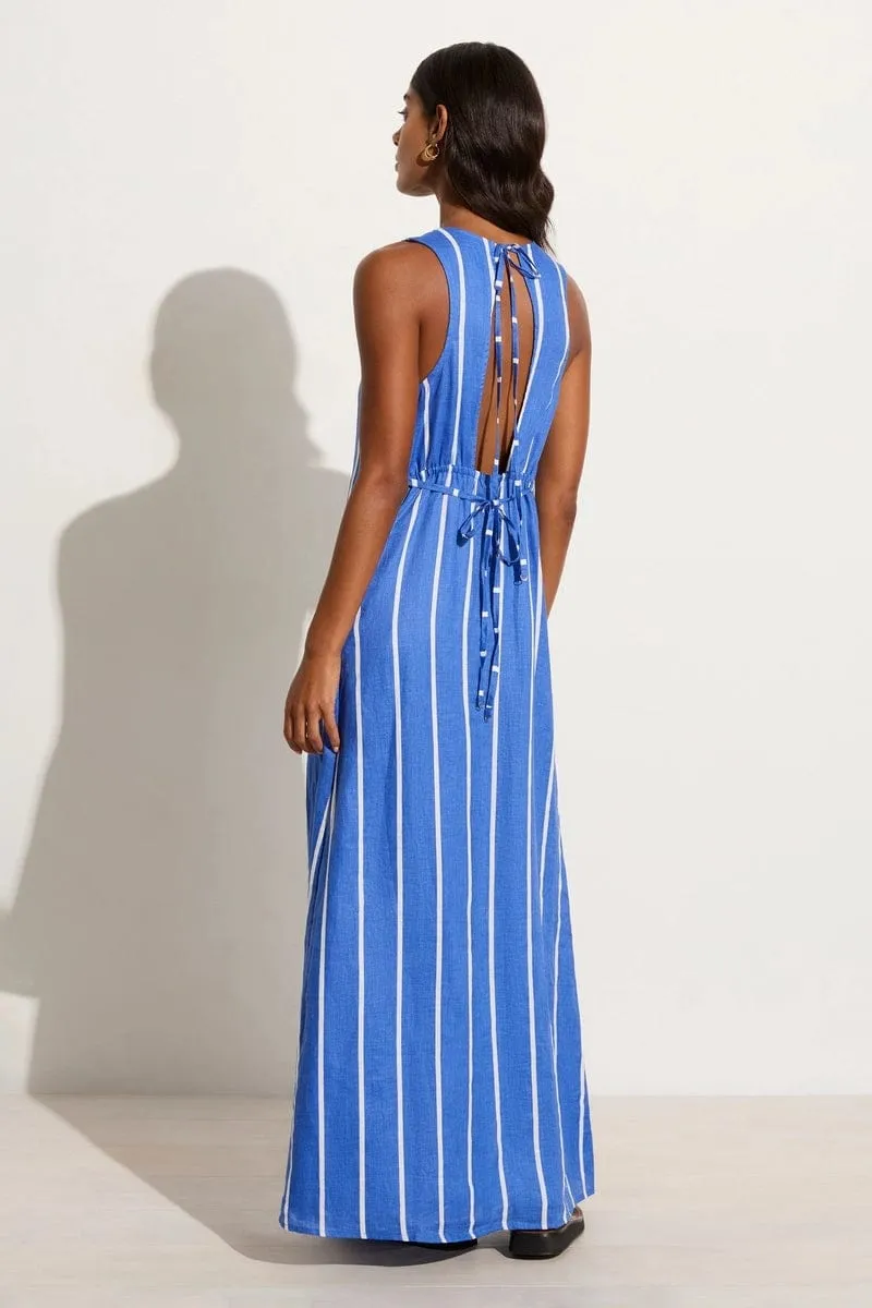Sommar Maxi Dress San Vito Stripe Blue - Final Sale sold by Faithfull the Brand product image thumbnail 4