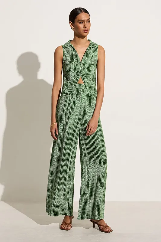 Leia Pant Azulejo sold by Faithfull the Brand