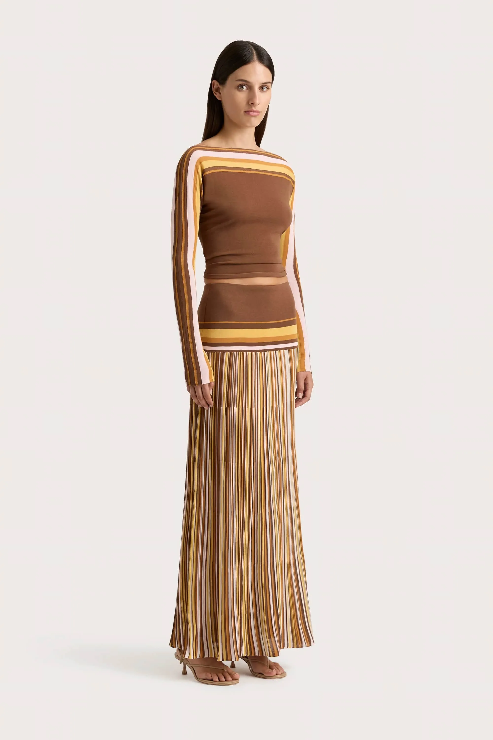 Citara Long Sleeve Top Cocoa - Final Sale sold by Faithfull the Brand product image thumbnail 3