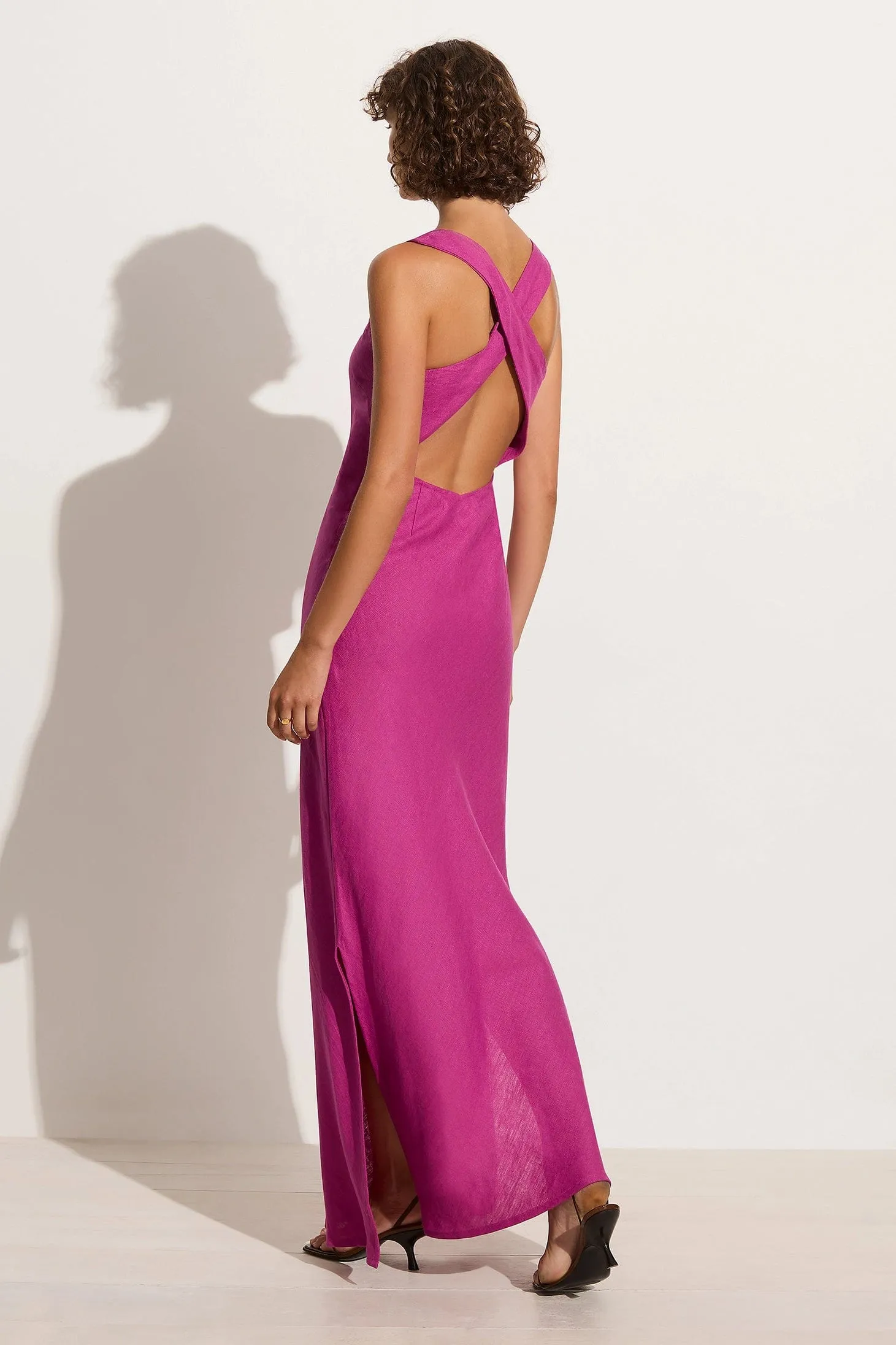 Lobo Maxi Dress Magenta sold by Faithfull the Brand product image thumbnail 5