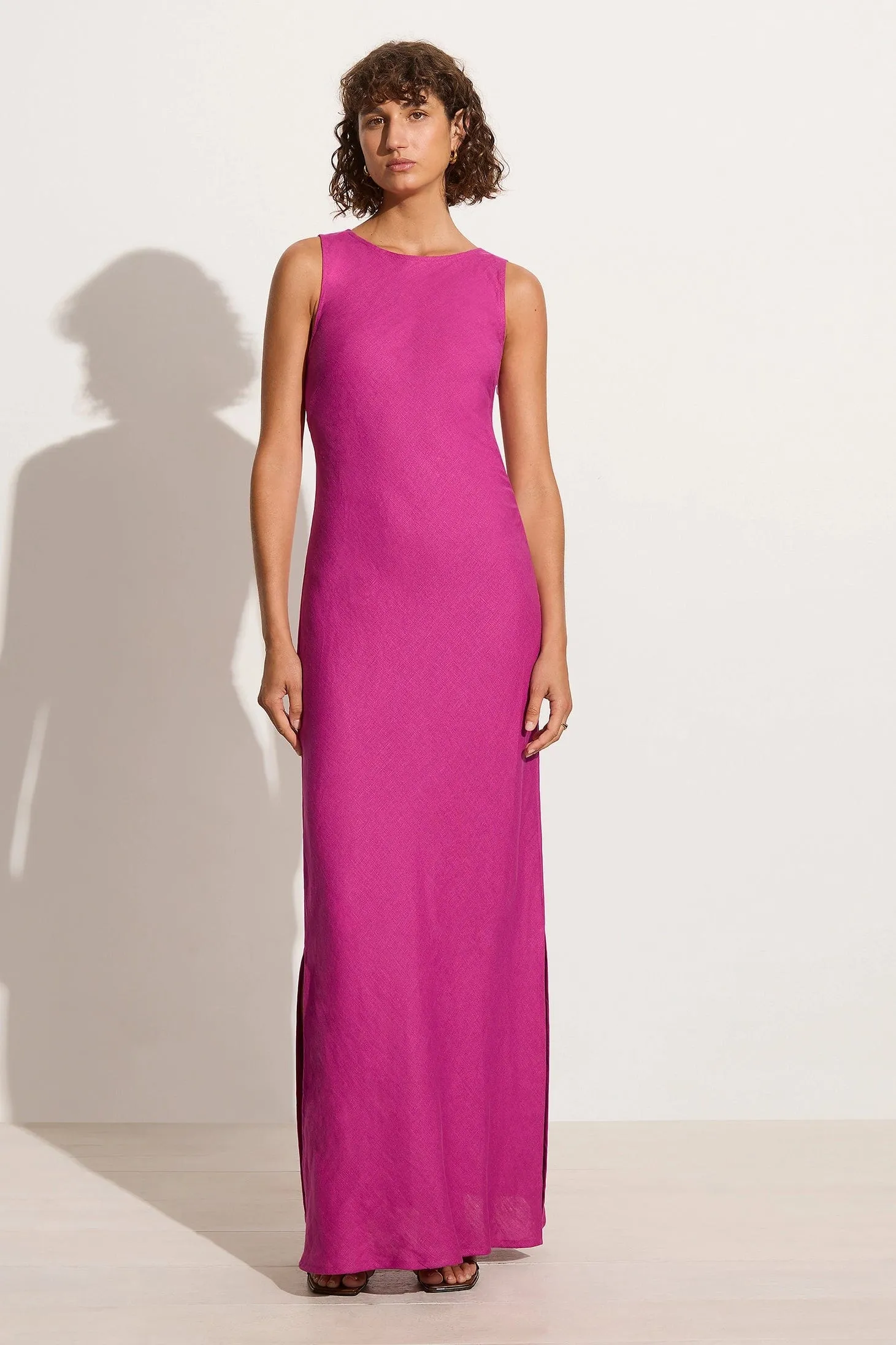 Lobo Maxi Dress Magenta sold by Faithfull the Brand
