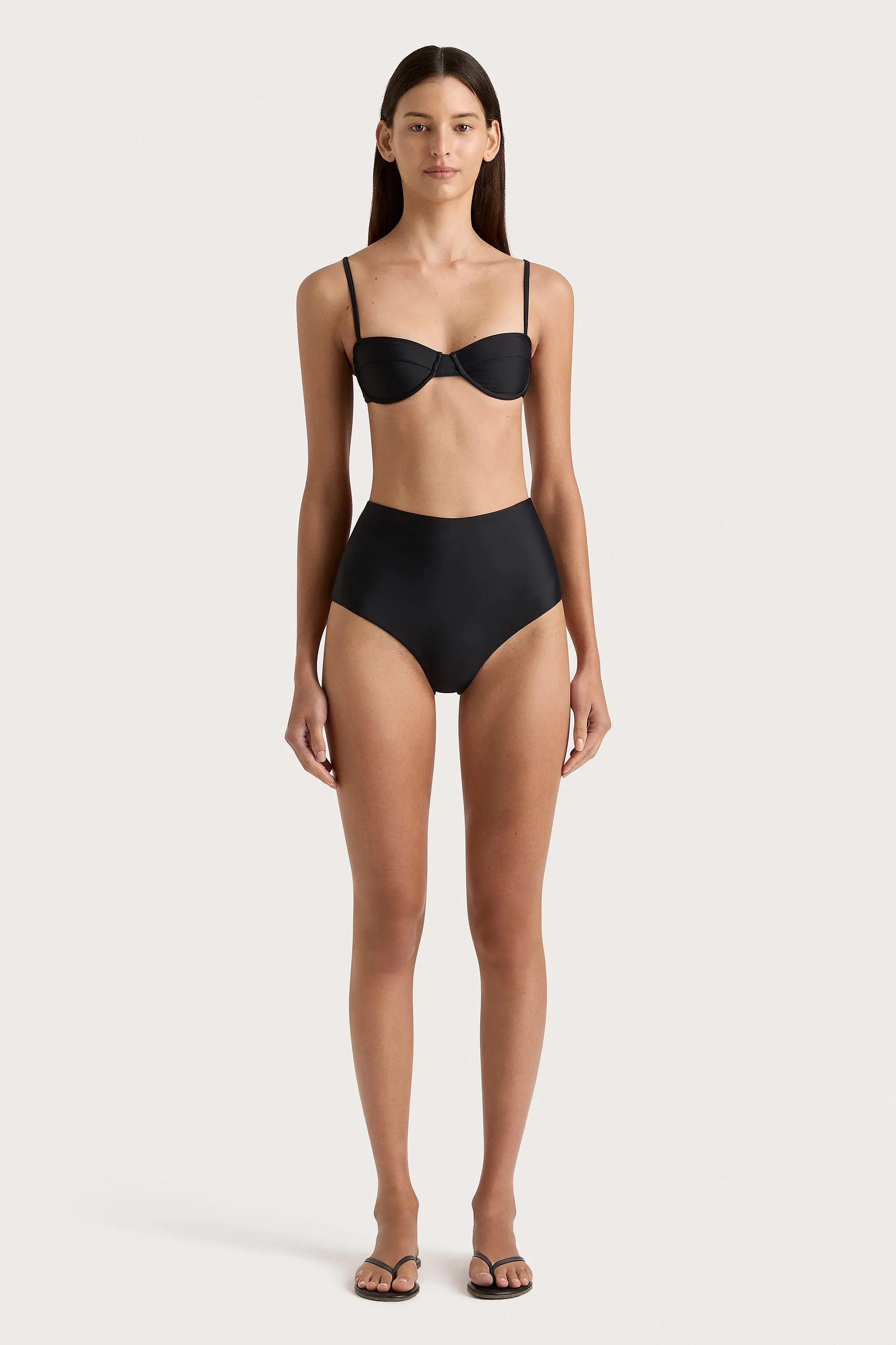 Reyes Bikini Bottom Black - Final Sale sold by Faithfull the Brand