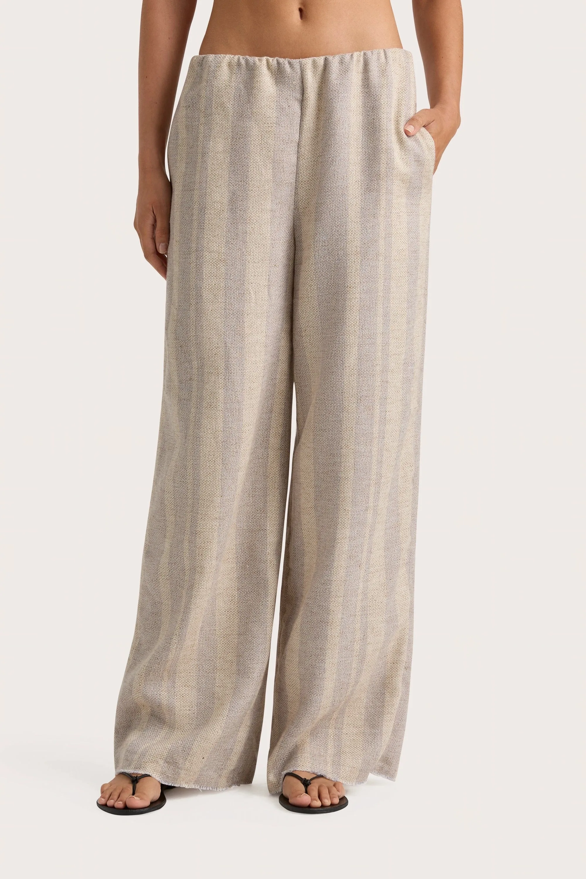 Sao Paulo Pant Sand Sky Stripe - Final Sale sold by Faithfull the Brand product image thumbnail 2