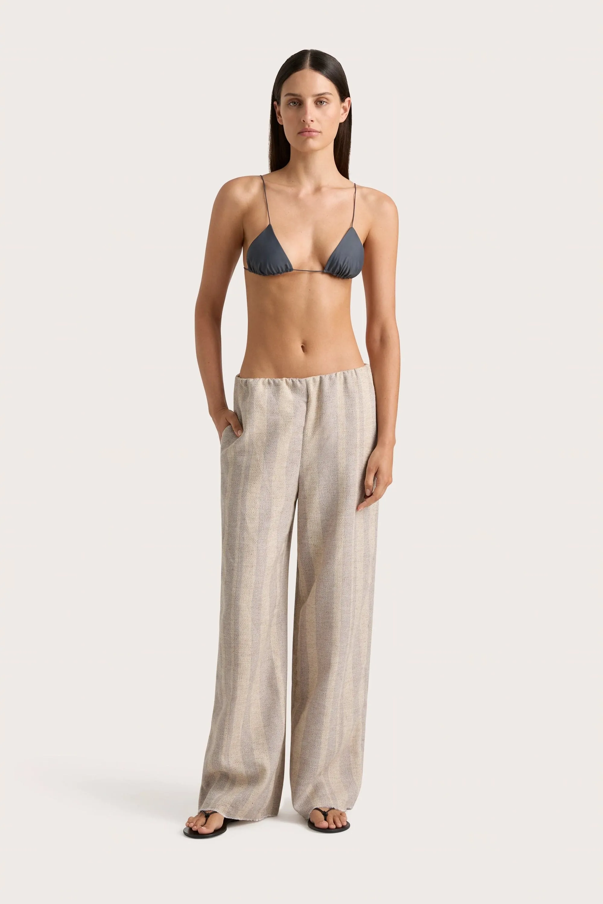 Sao Paulo Pant Sand Sky Stripe - Final Sale sold by Faithfull the Brand