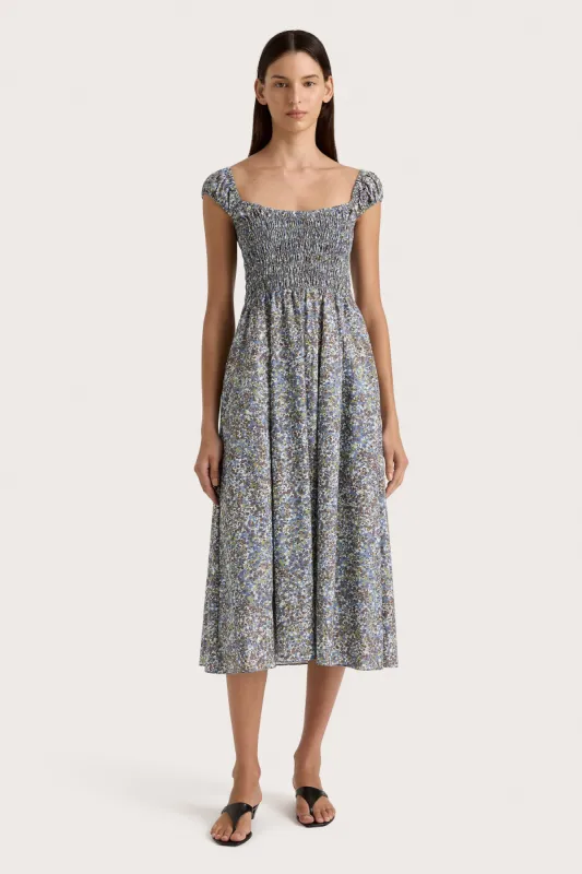 Lene Midi Dress Meander Blue - Final Sale sold by Faithfull the Brand