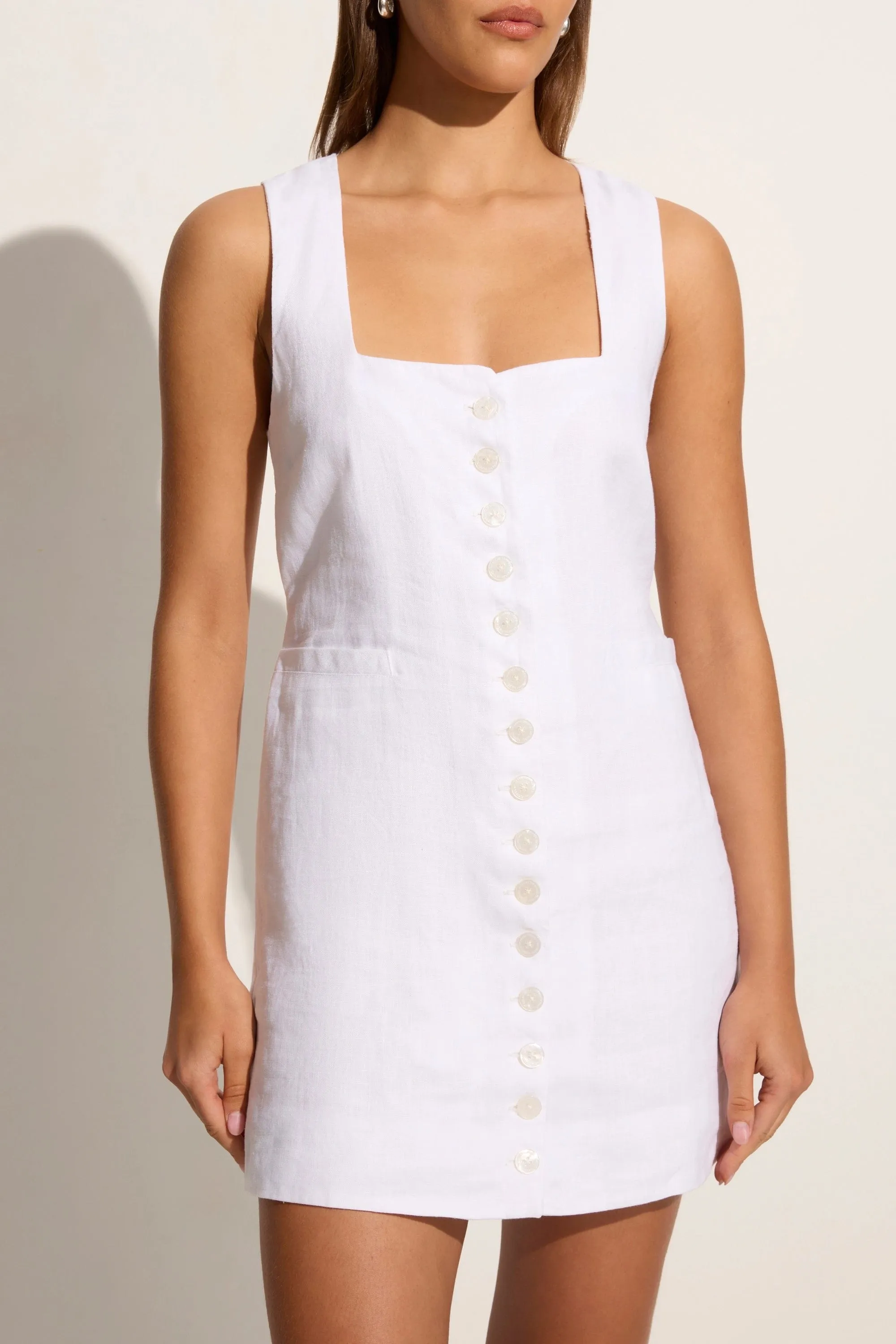 Marinia Mini Dress White - Final Sale sold by Faithfull the Brand product image thumbnail 3