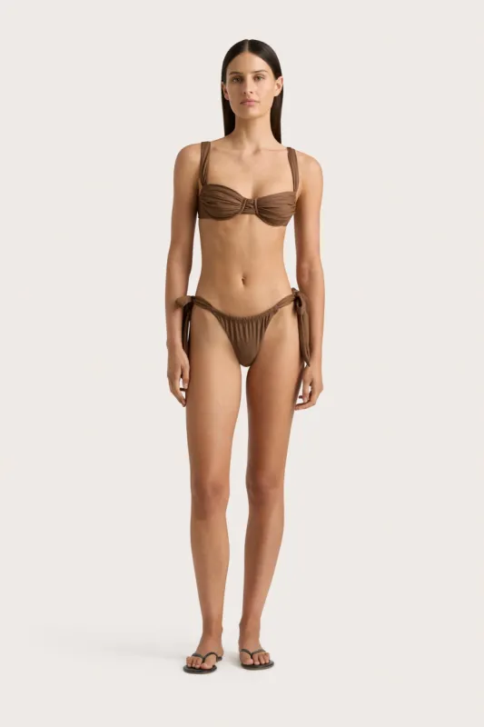 Sol Bikini Top Cocoa - Final Sale sold by Faithfull the Brand