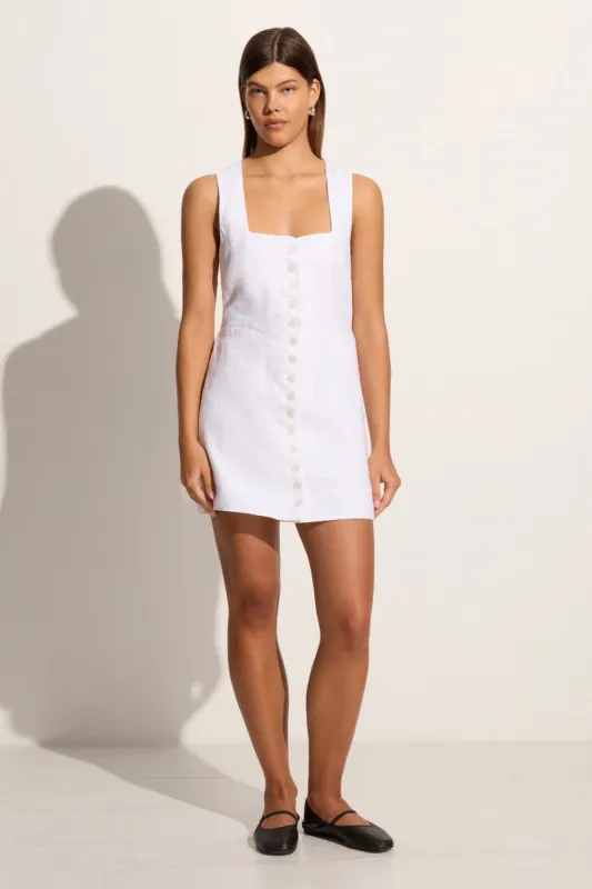 Marinia Mini Dress White - Final Sale sold by Faithfull the Brand