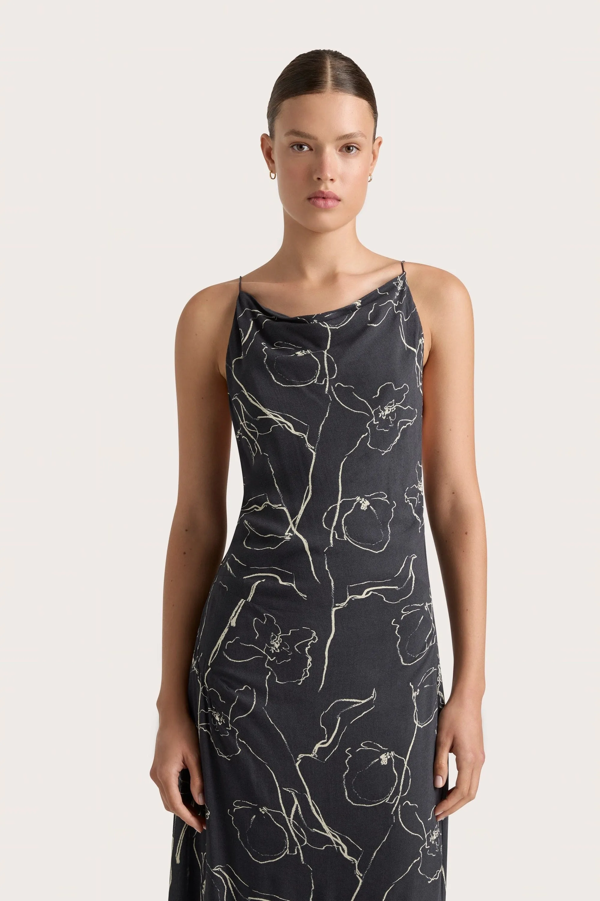 Aurelie Maxi Dress Calla Charred Navy - Final Sale sold by Faithfull the Brand product image thumbnail 2