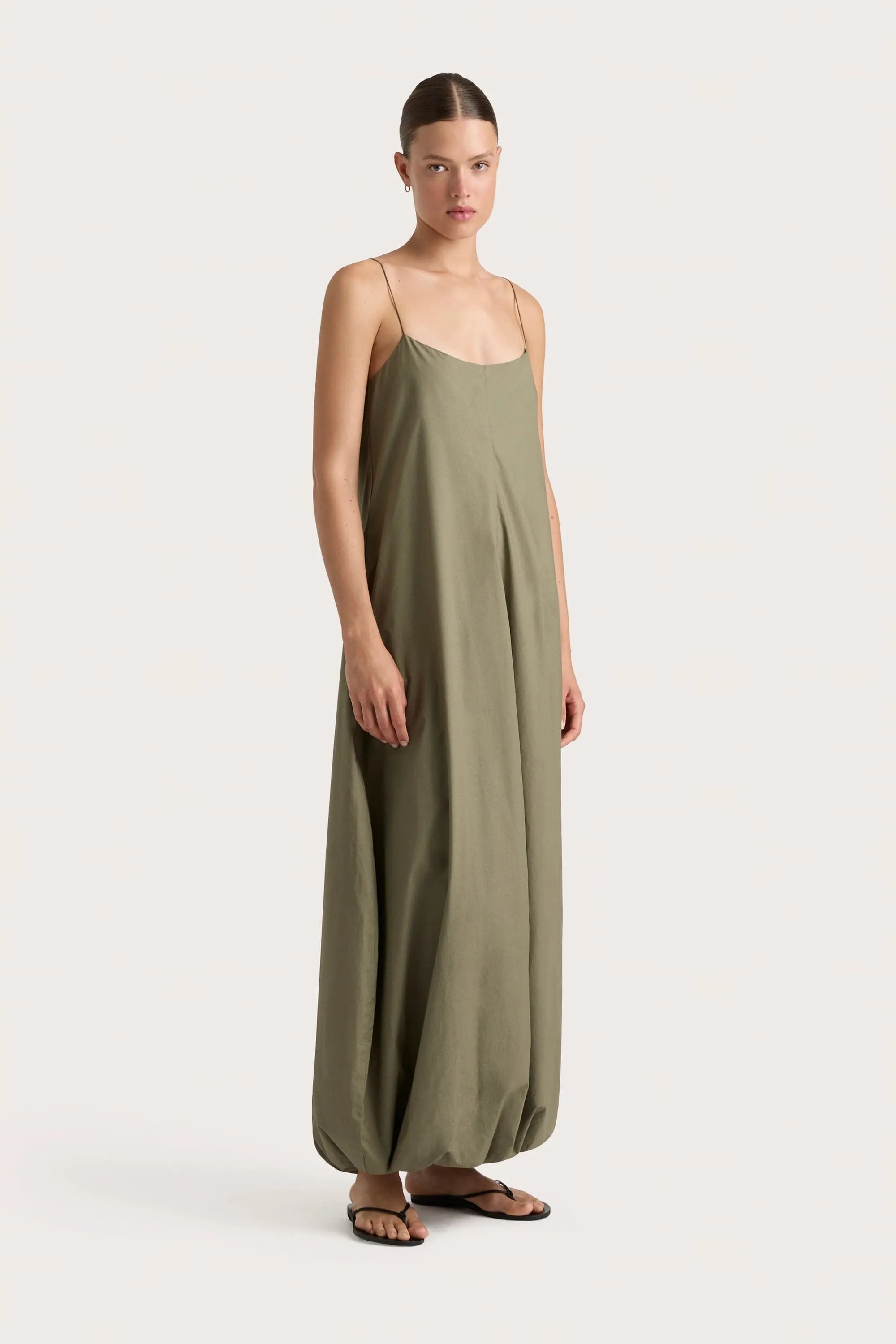 Anais Maxi Dress Khaki sold by Faithfull the Brand product image thumbnail 4