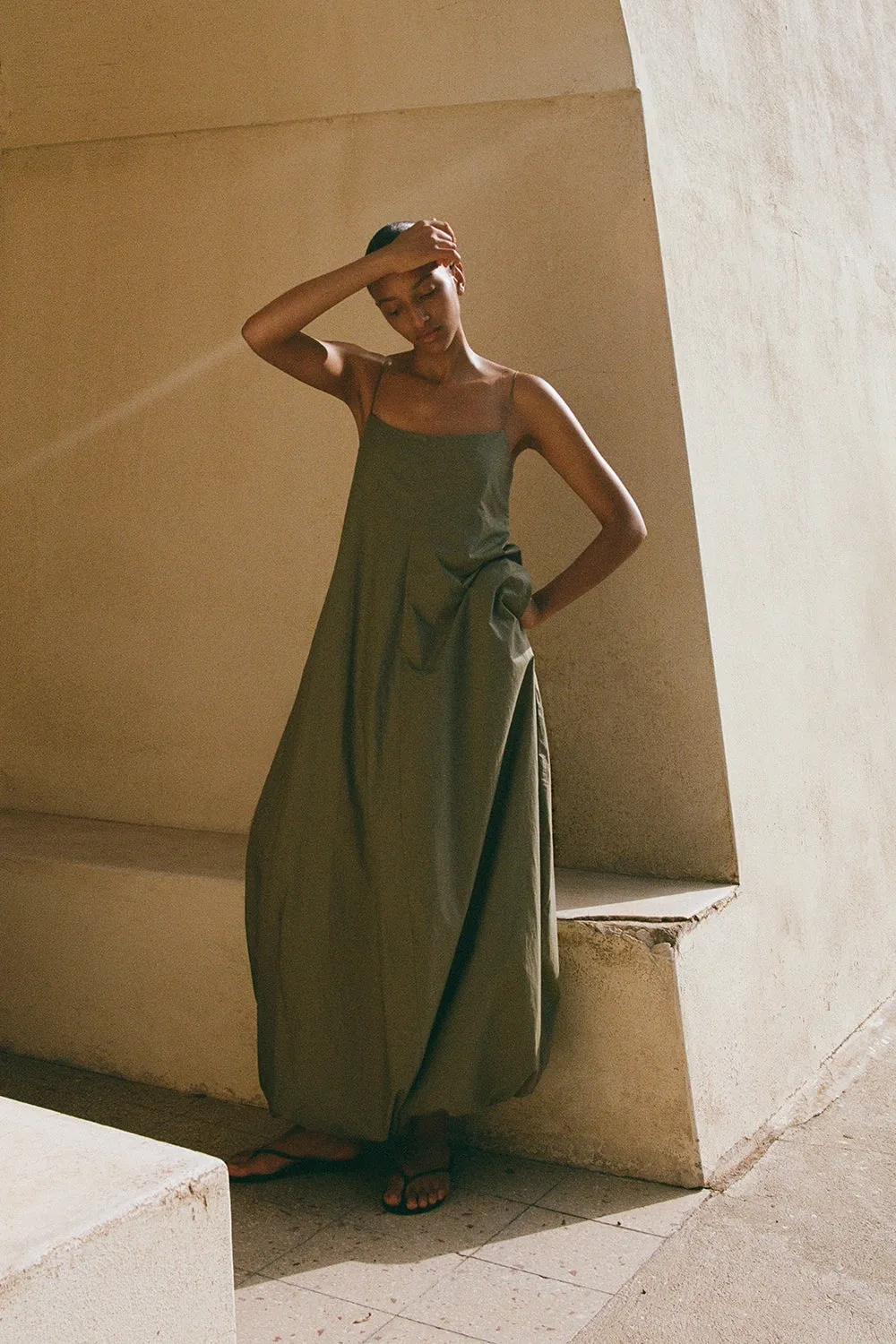 Anais Maxi Dress Khaki sold by Faithfull the Brand product image thumbnail 2