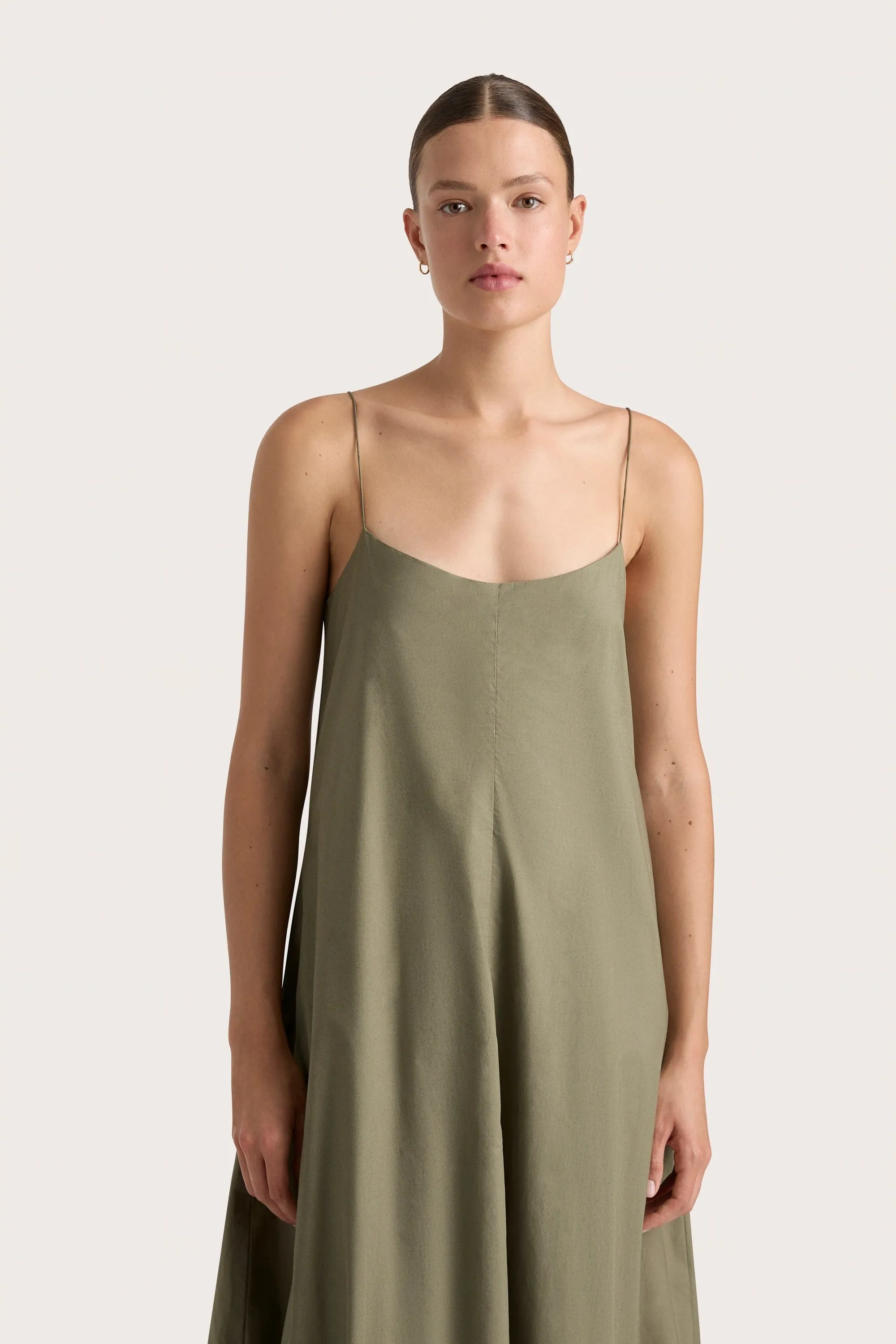 Anais Maxi Dress Khaki sold by Faithfull the Brand product image thumbnail 3