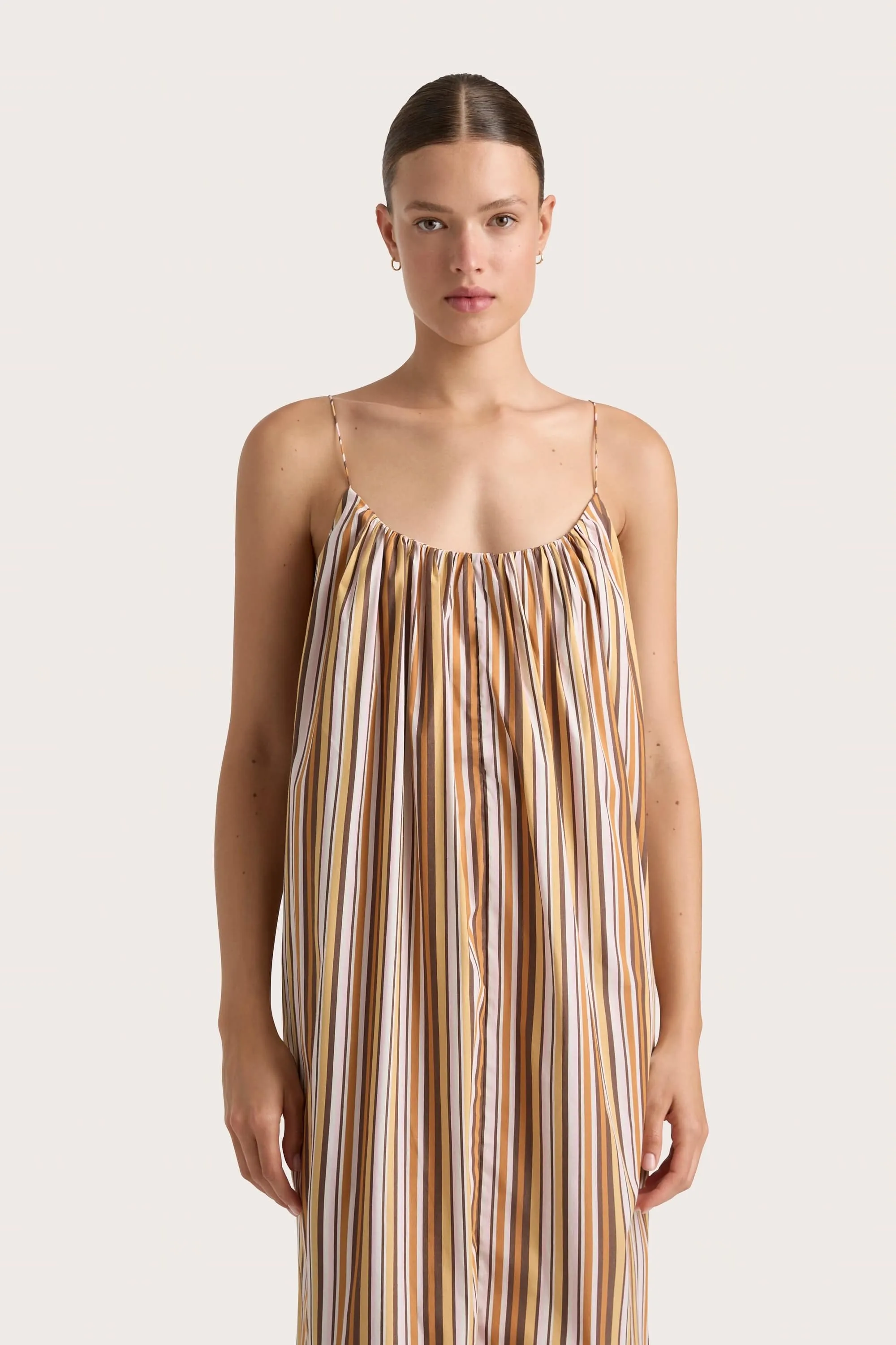 En Vau Maxi Dress Terracotta Stripe - Final Sale sold by Faithfull the Brand product image thumbnail 2