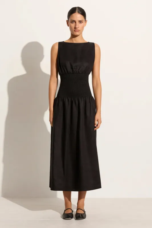 La Canella Midi Dress Black - Final Sale sold by Faithfull the Brand