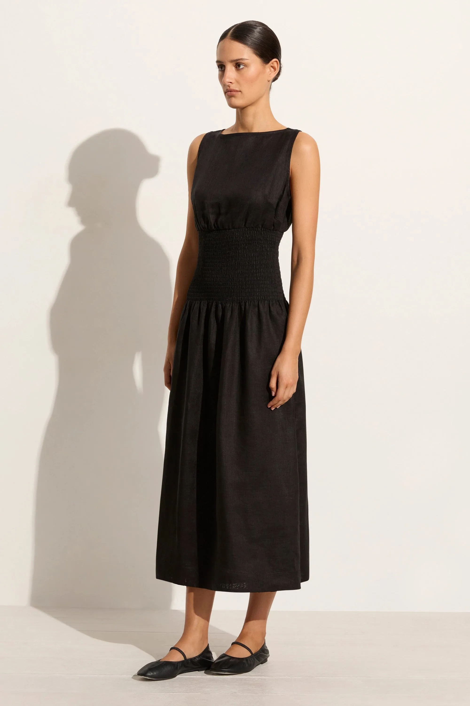 La Canella Midi Dress Black - Final Sale sold by Faithfull the Brand product image thumbnail 3