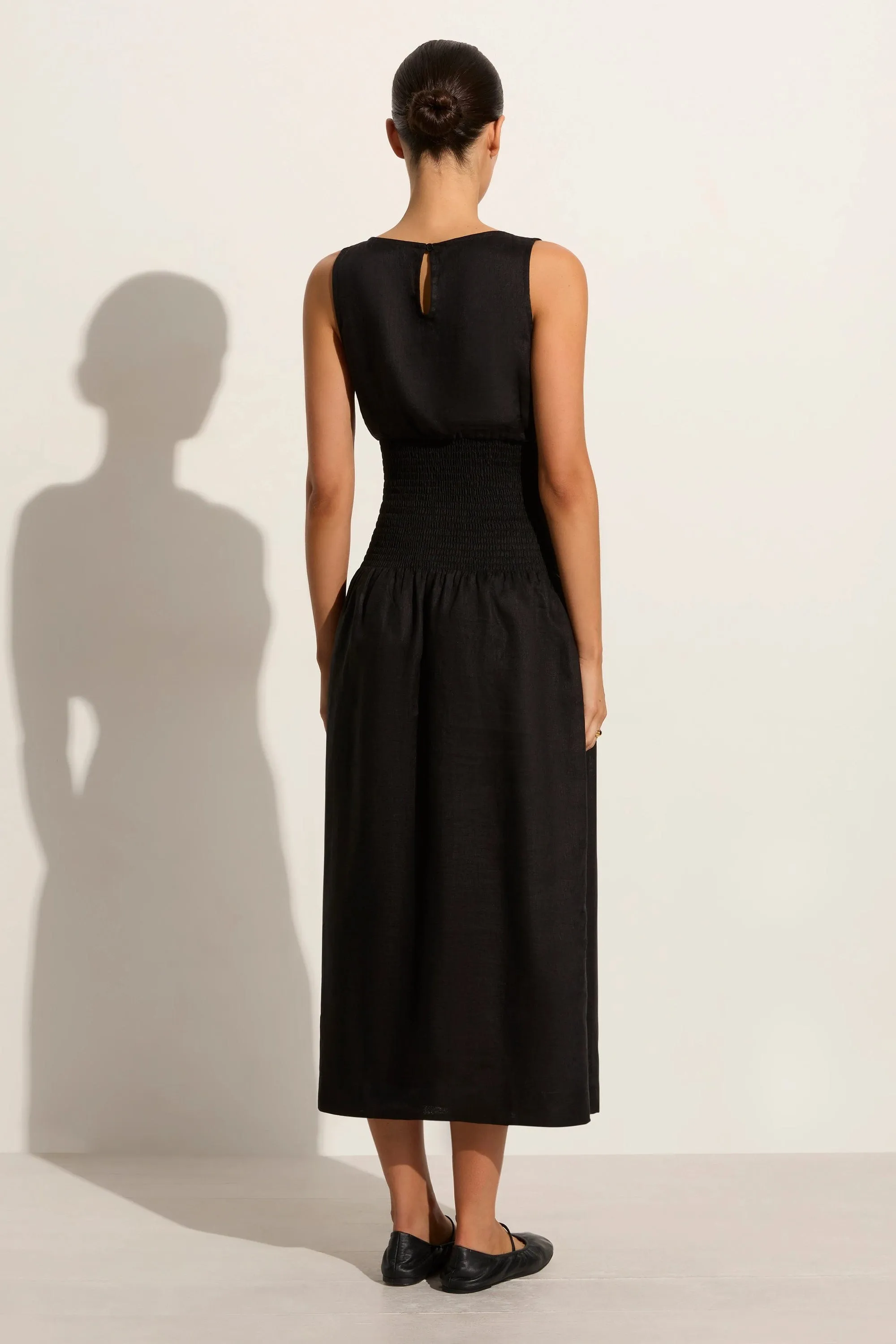 La Canella Midi Dress Black - Final Sale sold by Faithfull the Brand product image thumbnail 4