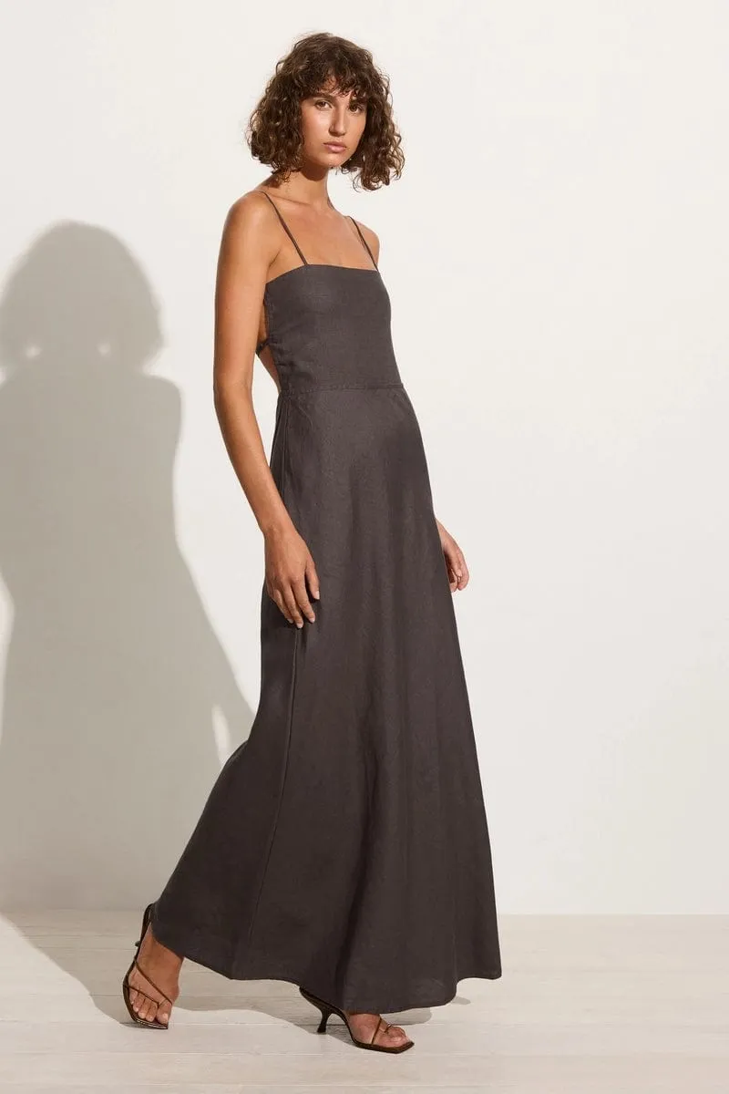Garcia Maxi Dress Charcoal - Final Sale sold by Faithfull the Brand product image thumbnail 3
