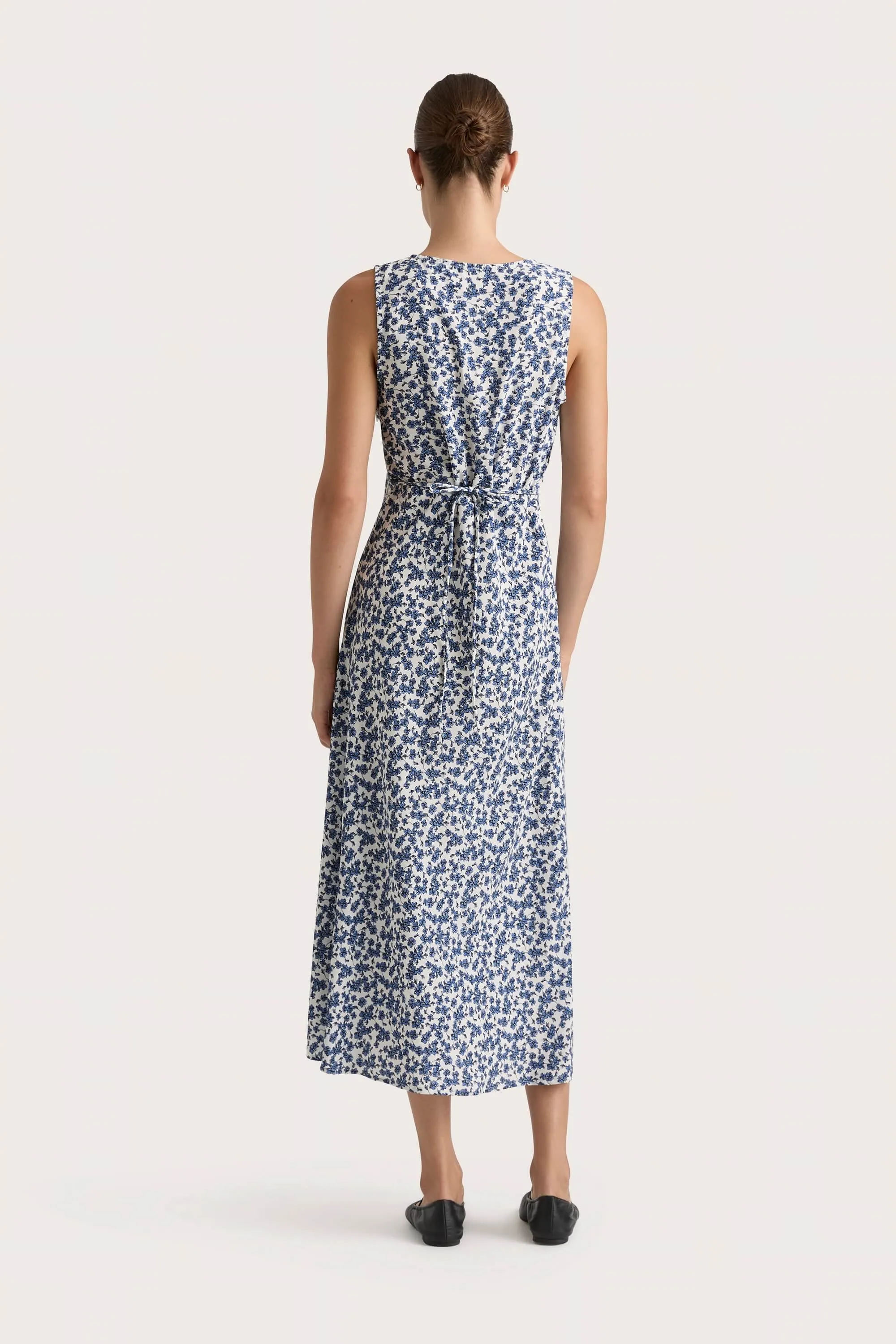 Jardin Midi Dress Leilani Mid Blue - Final Sale sold by Faithfull the Brand product image thumbnail 5