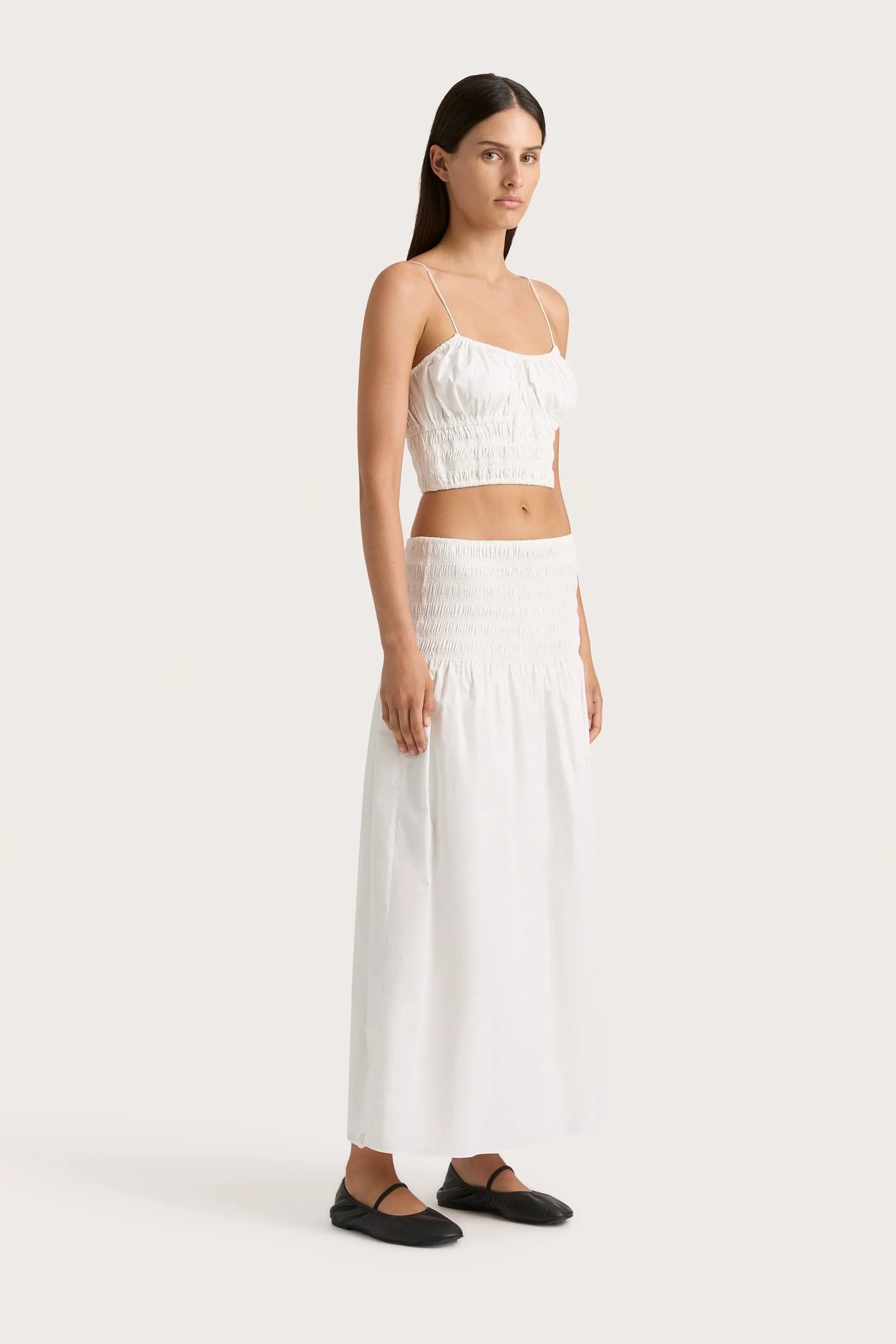 Baia Midi Skirt White - Final Sale sold by Faithfull the Brand product image thumbnail 2
