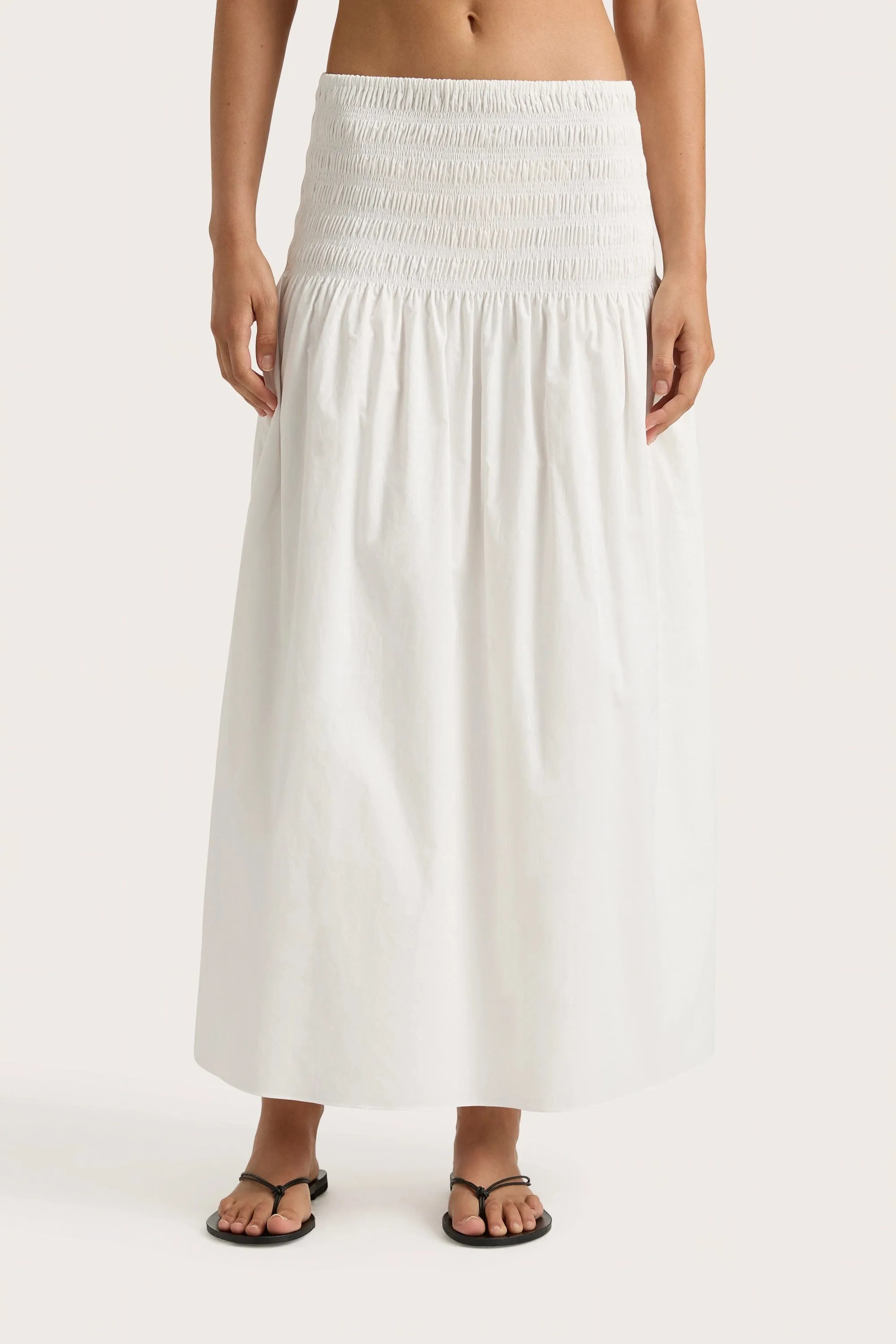 Baia Midi Skirt White - Final Sale sold by Faithfull the Brand product image thumbnail 3