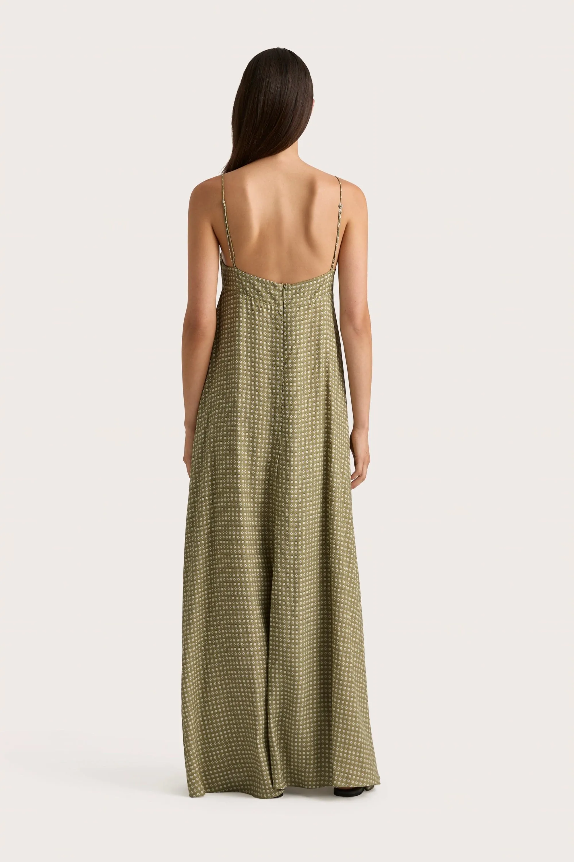 Anessa Maxi Dress Oliander Khaki - Final Sale sold by Faithfull the Brand product image thumbnail 4