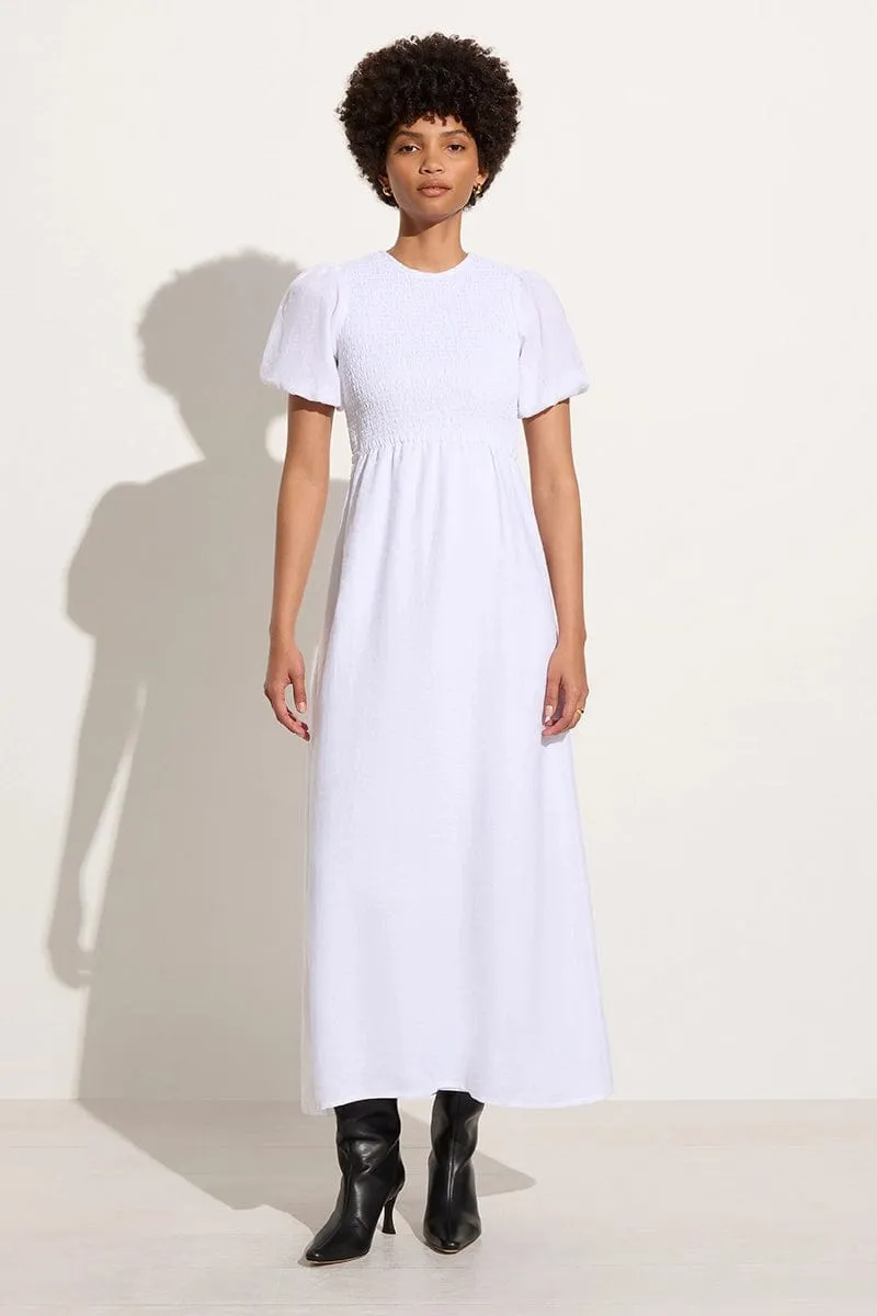 Gloria Midi Dress White - Final Sale sold by Faithfull the Brand