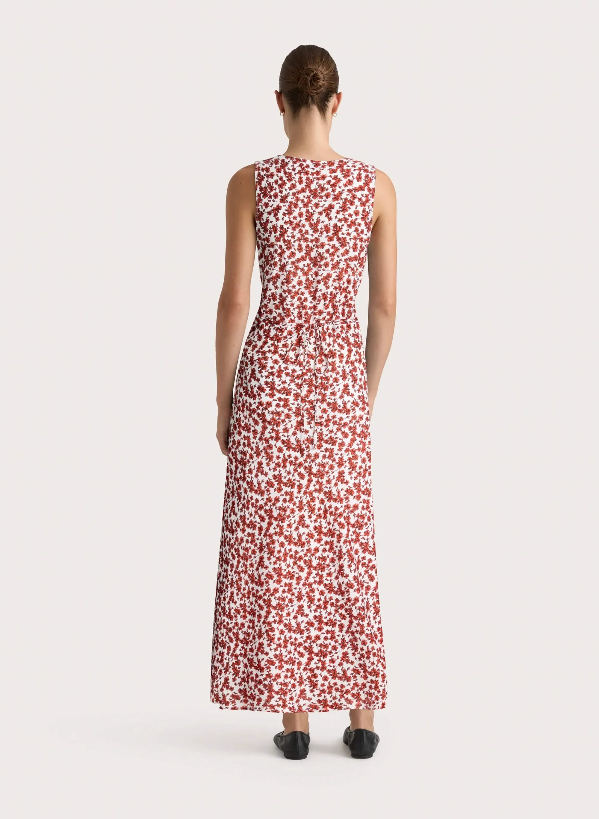 Jardin Midi Dress Leilani Red - Final Sale sold by Faithfull the Brand product image thumbnail 4