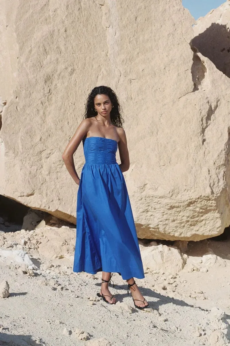 Dominquez Midi Dress Glacial Blue sold by Faithfull the Brand product image thumbnail 2