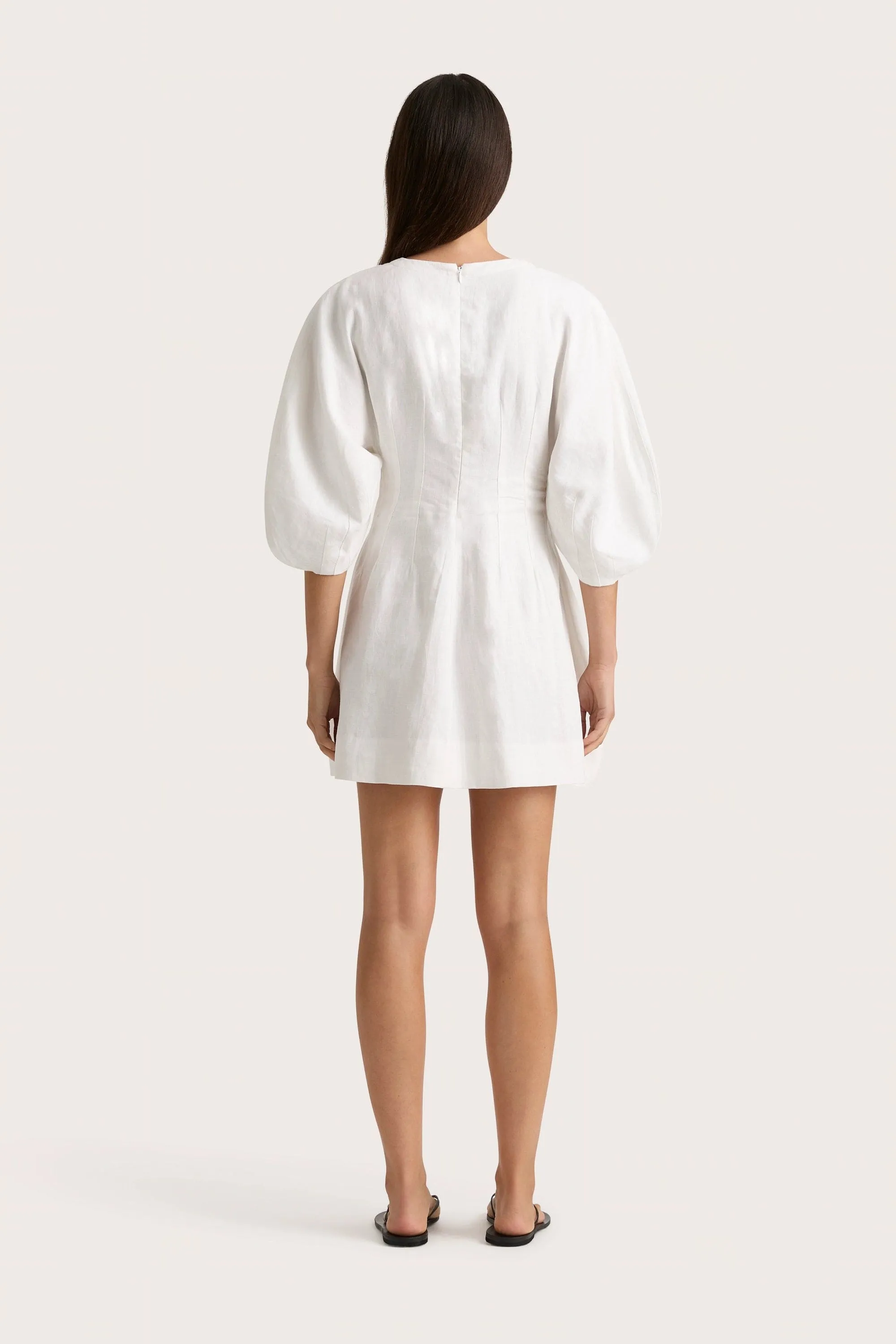 Soleil Mini Dress White - Final Sale sold by Faithfull the Brand product image thumbnail 4
