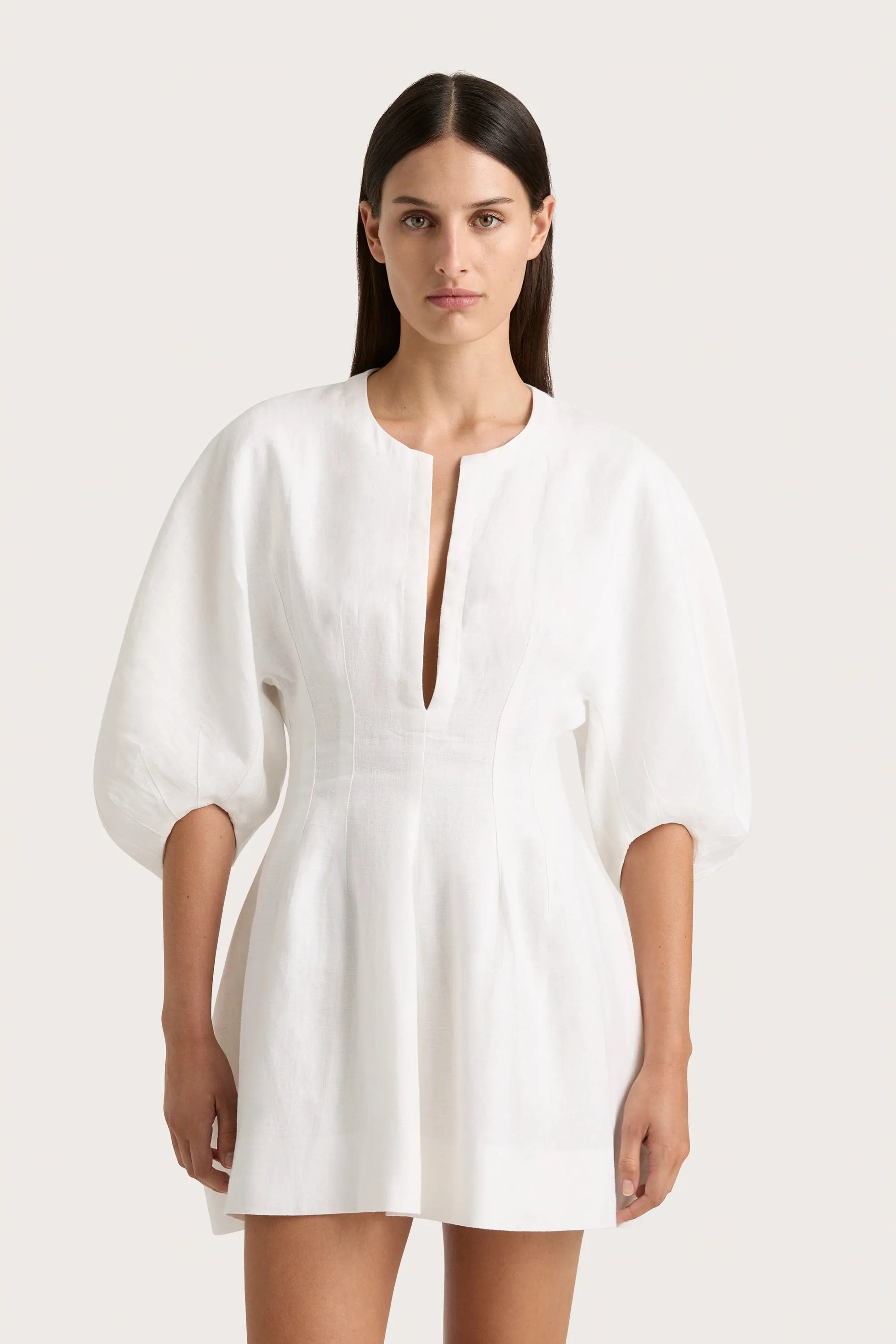 Soleil Mini Dress White - Final Sale sold by Faithfull the Brand product image thumbnail 3