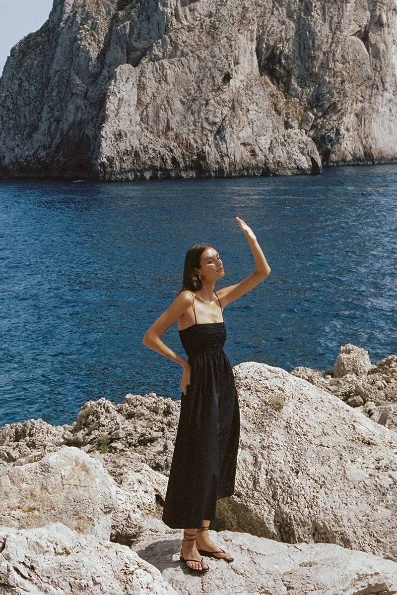 Marieka Midi Dress Black - Final Sale sold by Faithfull the Brand product image thumbnail 2