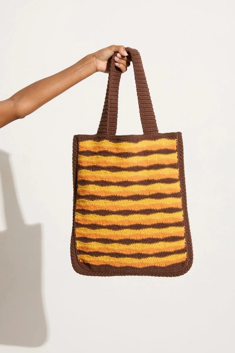 Pula Crochet Tote Bag Orange (Exclusive) - Final Sale sold by Faithfull the Brand product image thumbnail 4