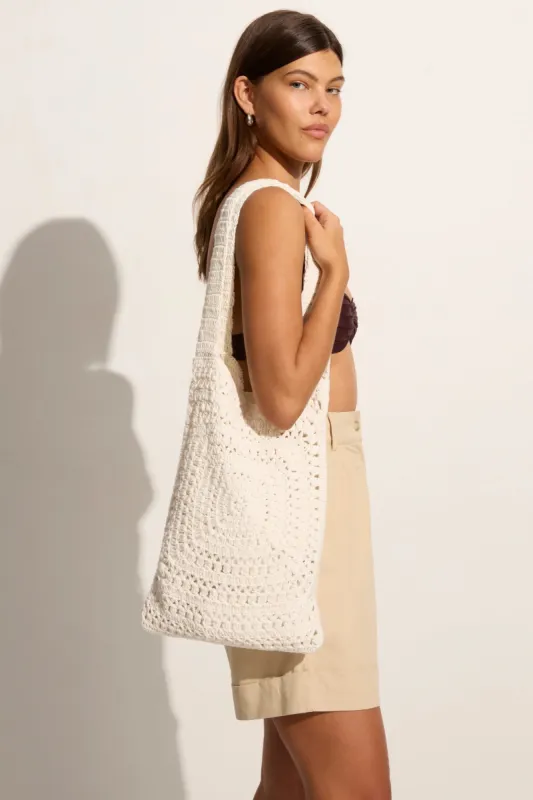 Piccolo Crochet Bag Off White - Final Sale sold by Faithfull the Brand