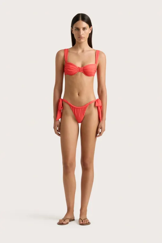 Sol Bikini Top Vermillion - Final Sale sold by Faithfull the Brand