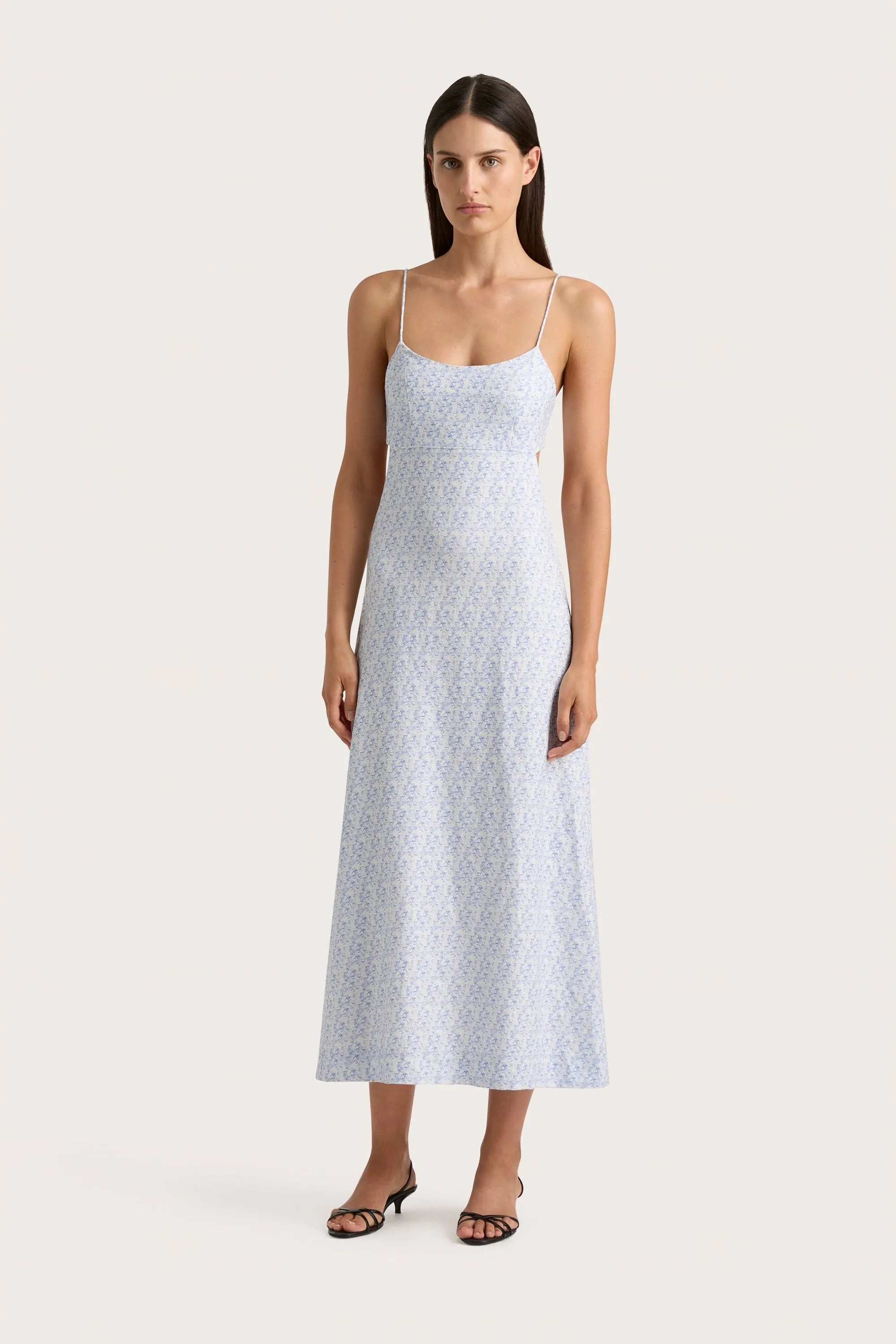 Antibes Midi Dress Leilani Mid Blue - Final Sale sold by Faithfull the Brand