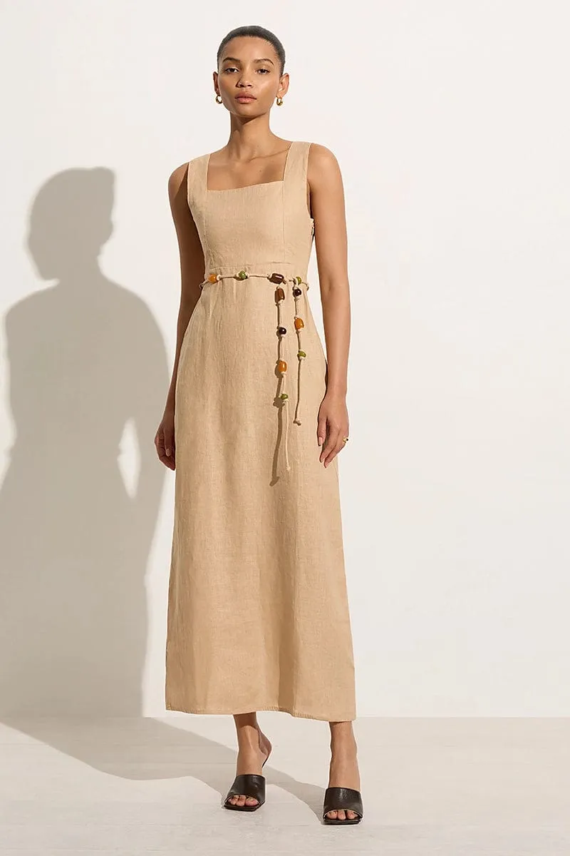 Zana Midi Dress Sand - Final Sale sold by Faithfull the Brand