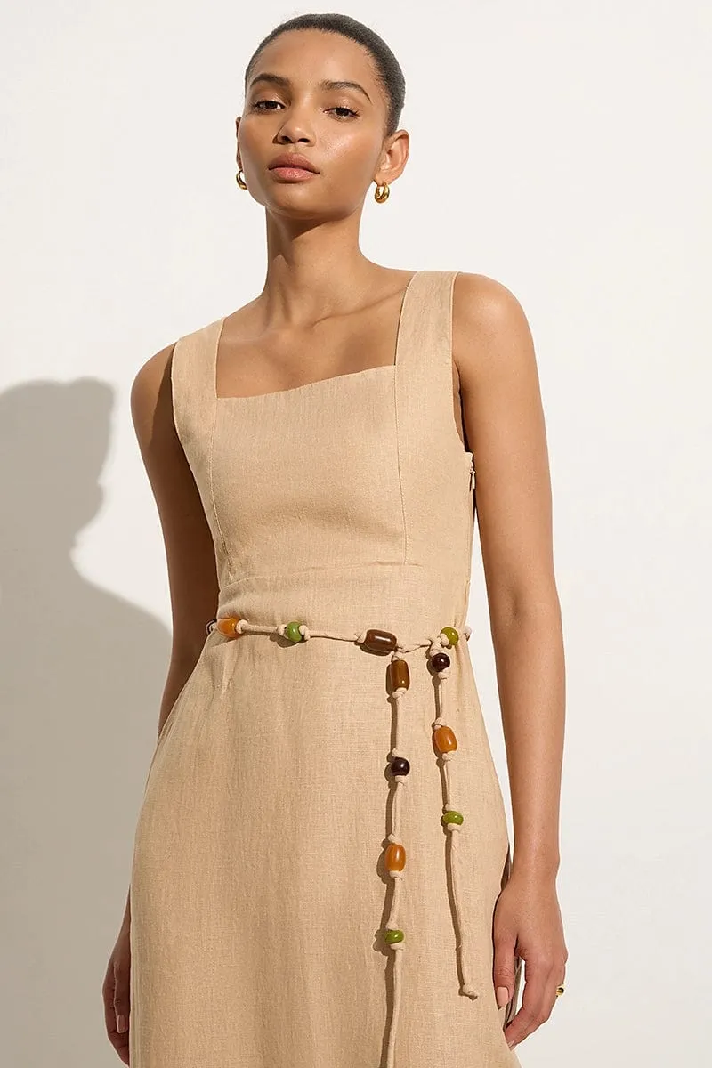 Zana Midi Dress Sand - Final Sale sold by Faithfull the Brand product image thumbnail 4