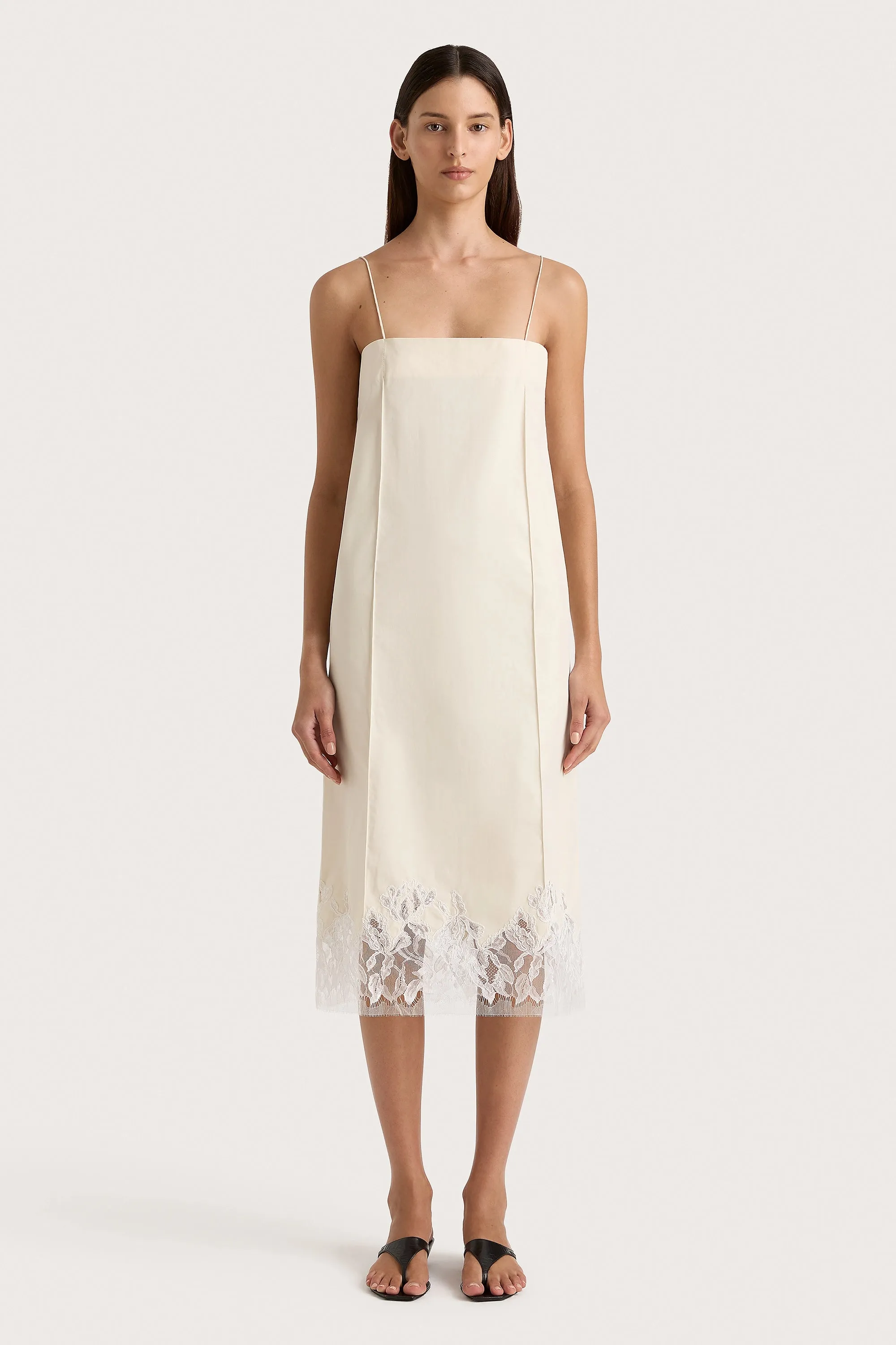 Etienne Midi Dress Off White sold by Faithfull the Brand