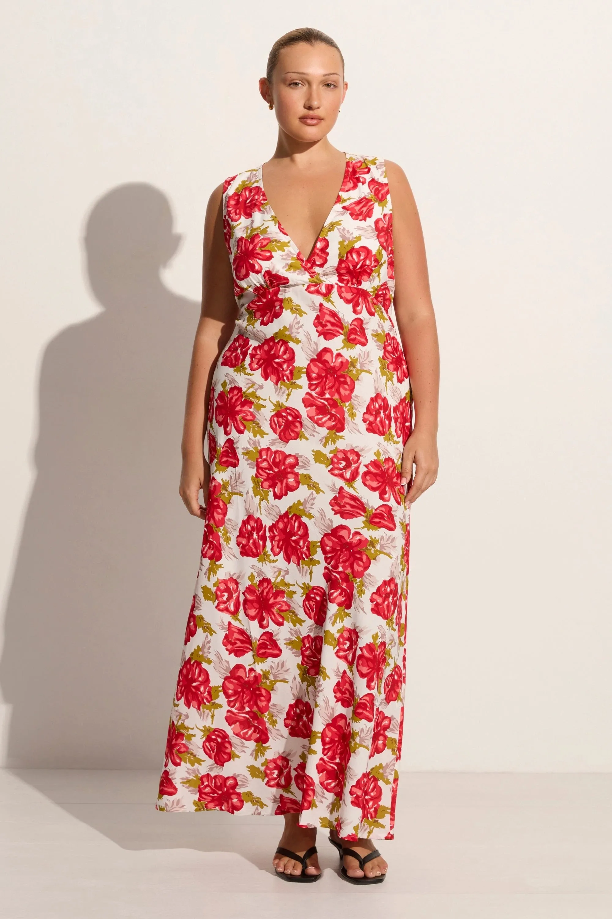 Acacia Maxi Dress Isadora Floral Red - Final Sale sold by Faithfull the Brand product image thumbnail 5