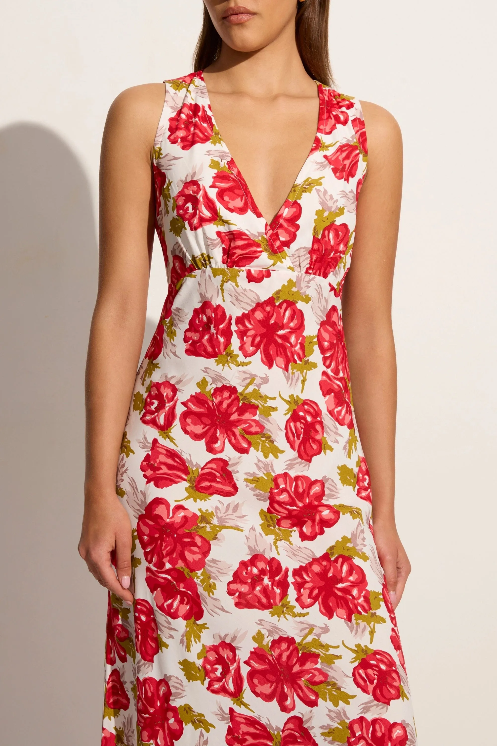 Acacia Maxi Dress Isadora Floral Red - Final Sale sold by Faithfull the Brand product image thumbnail 3