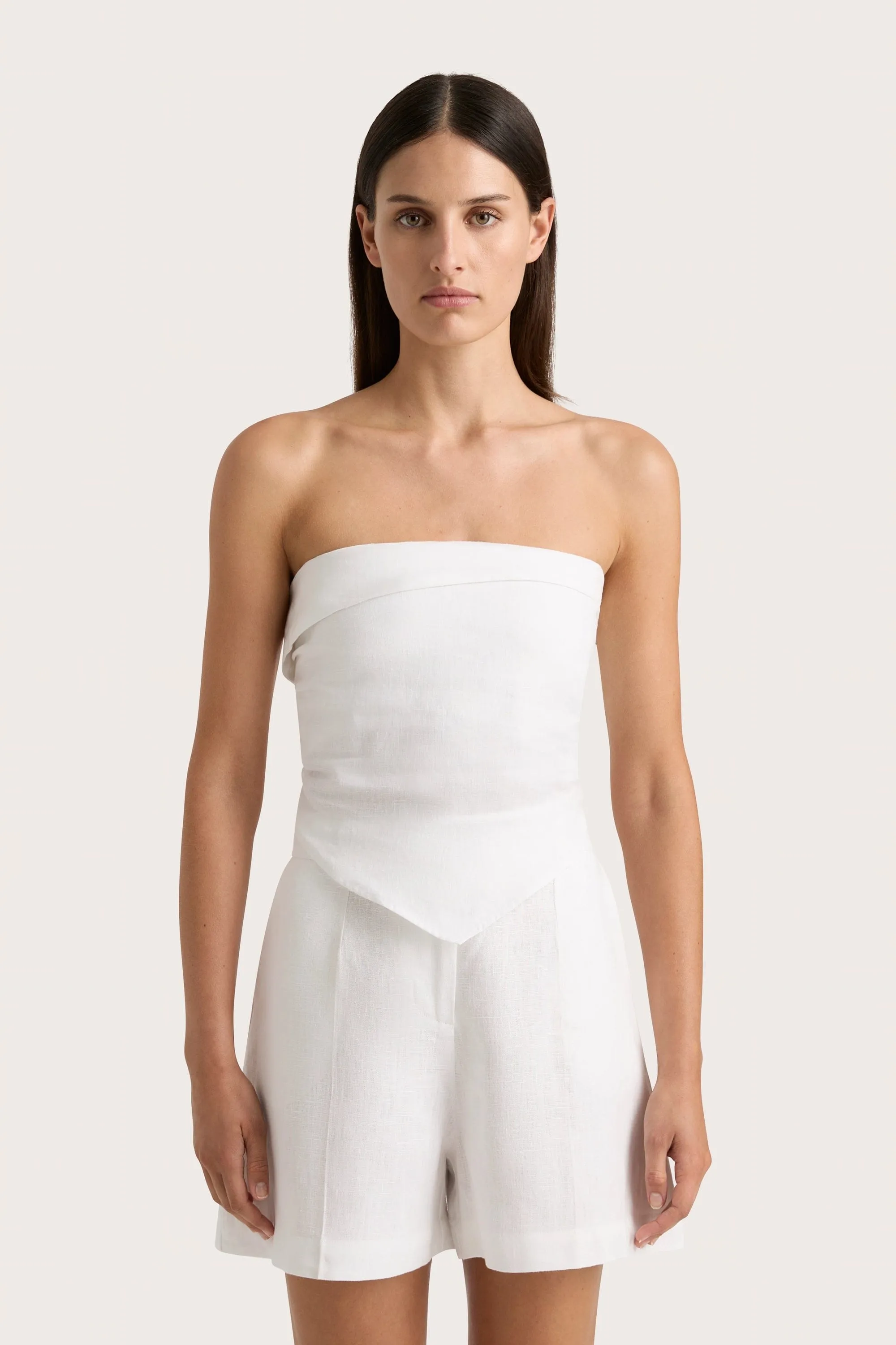Antibes Strapless Top White - Final Sale sold by Faithfull the Brand product image thumbnail 2