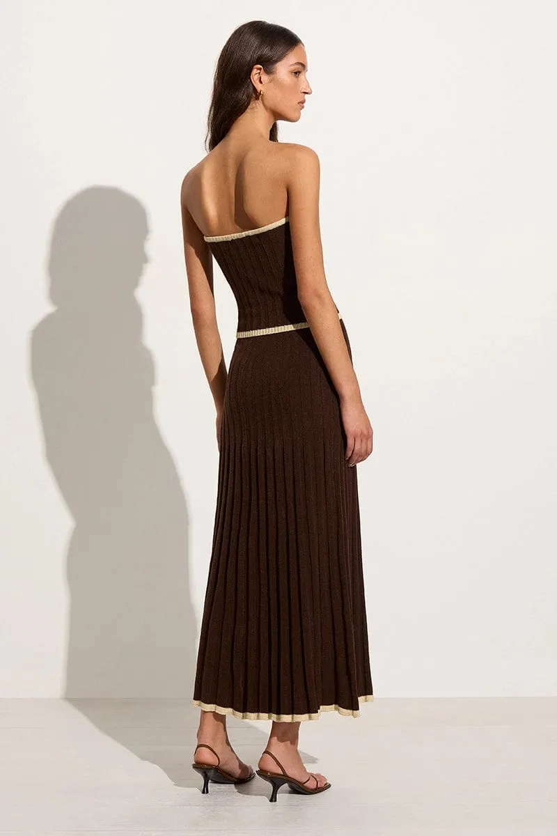 Mona Knit Skirt Coffee sold by Faithfull the Brand product image thumbnail 4