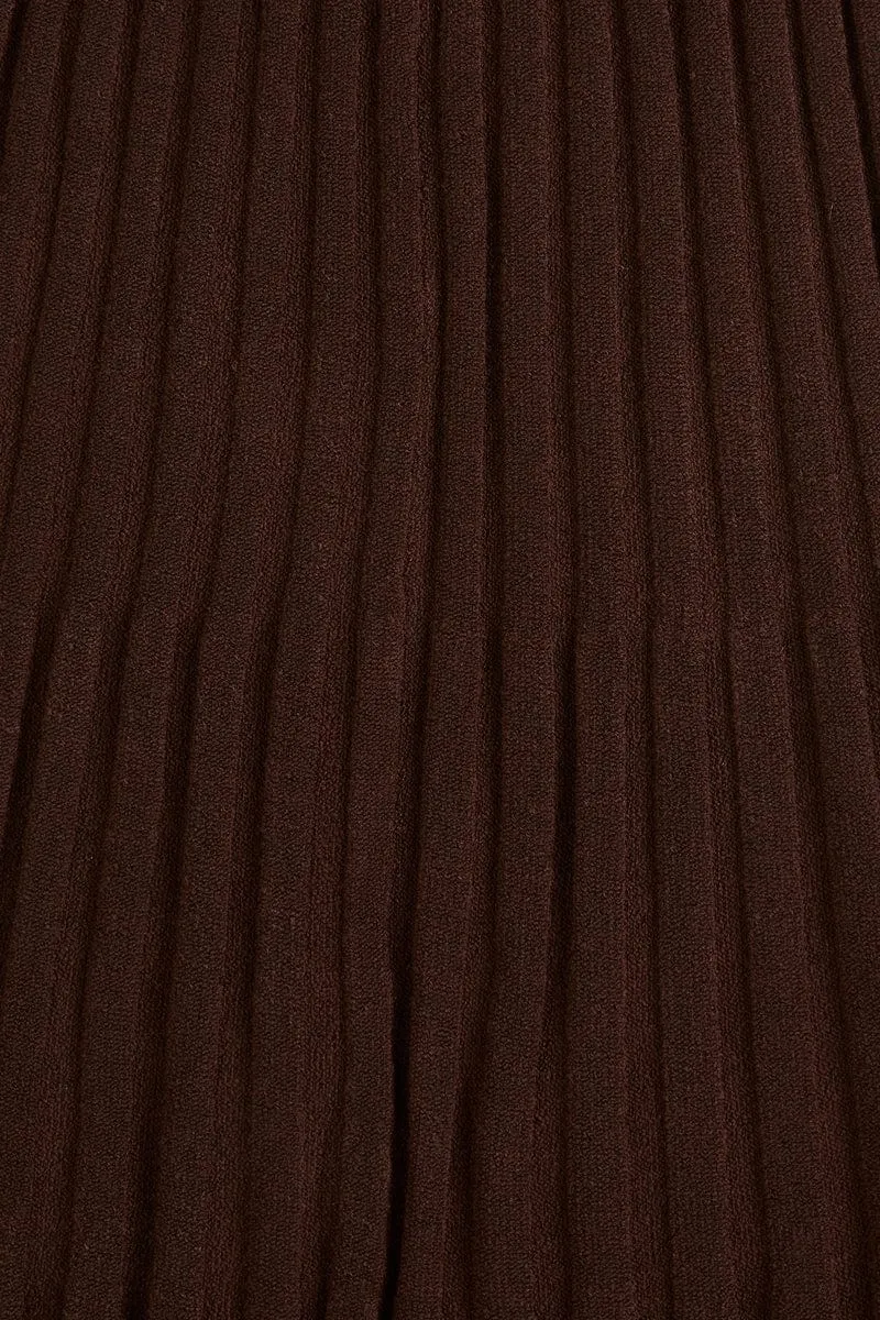 Mona Knit Skirt Coffee sold by Faithfull the Brand product image thumbnail 5