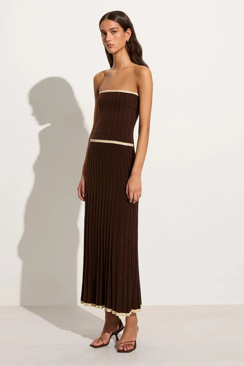 Mona Knit Skirt Coffee sold by Faithfull the Brand product image thumbnail 3