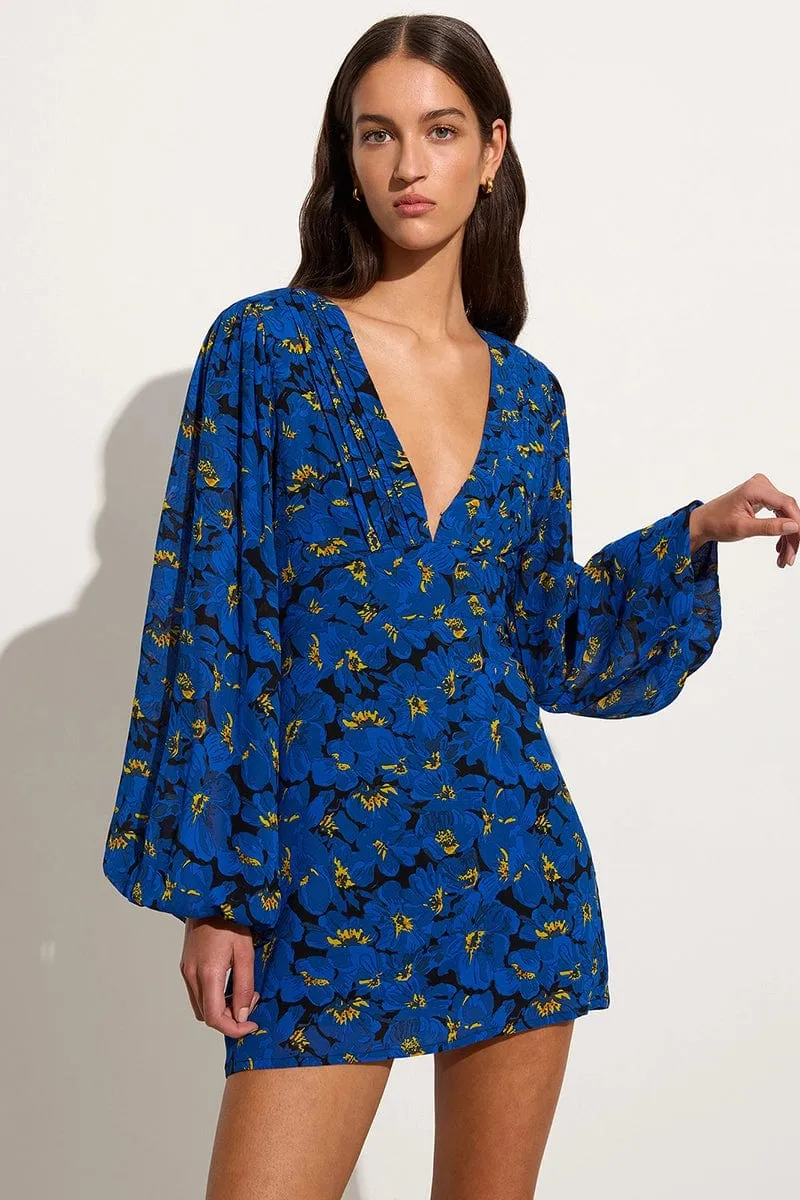 Blythe Mini Dress El Limon Floral Blue sold by Faithfull the Brand product image thumbnail 2