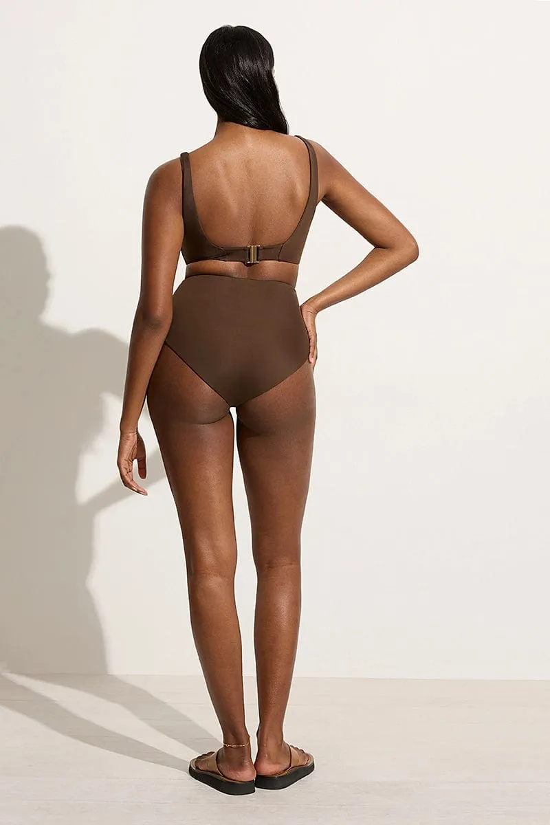 Zizi Bikini Top Coffee - Final Sale sold by Faithfull the Brand product image thumbnail 5