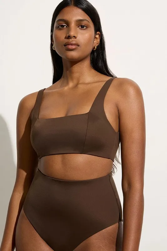 Zizi Bikini Top Coffee - Final Sale sold by Faithfull the Brand